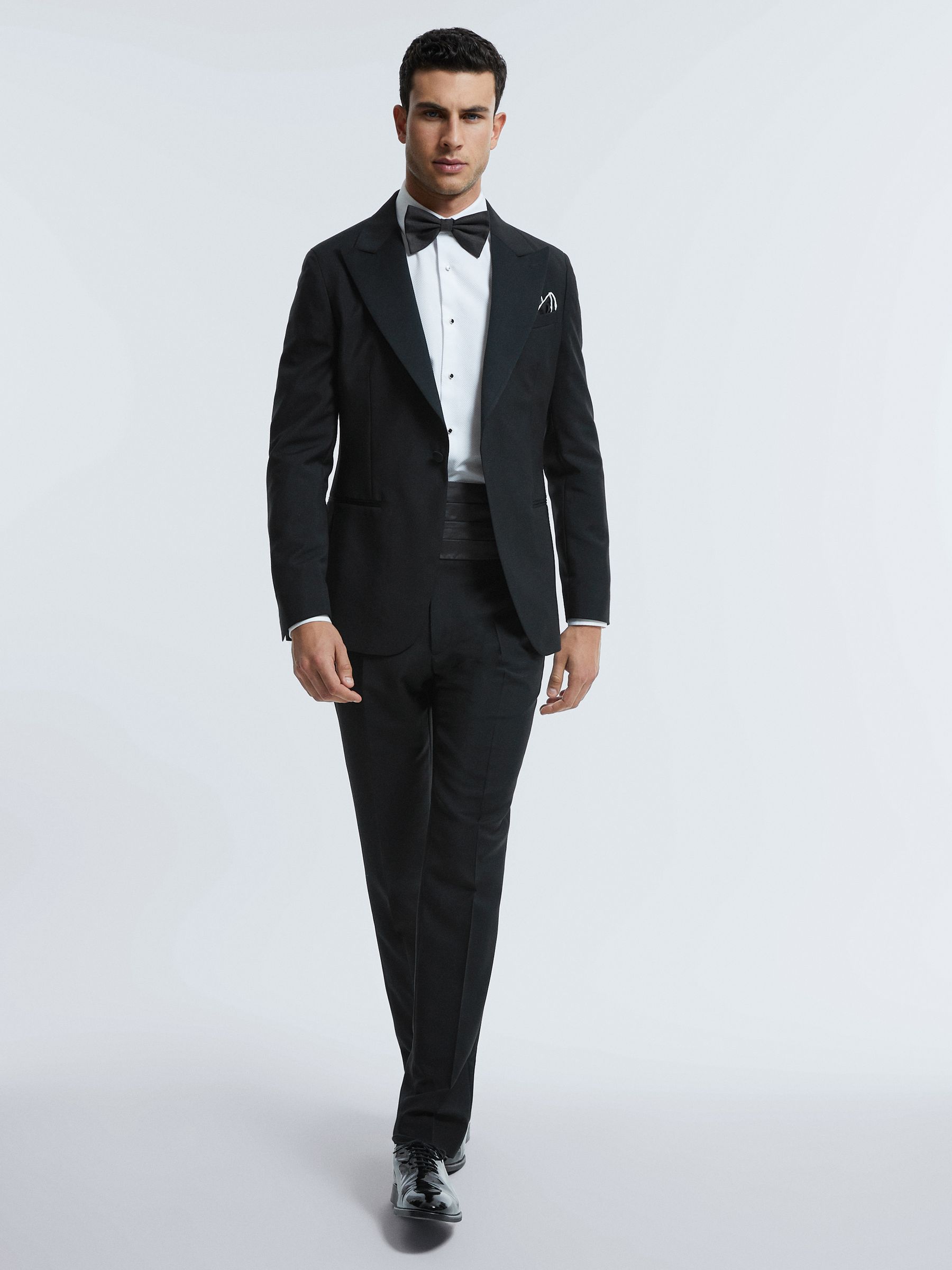 Atelier Wool-Mohair Slim Fit Tuxedo Trousers in Black - Image 3 of 8