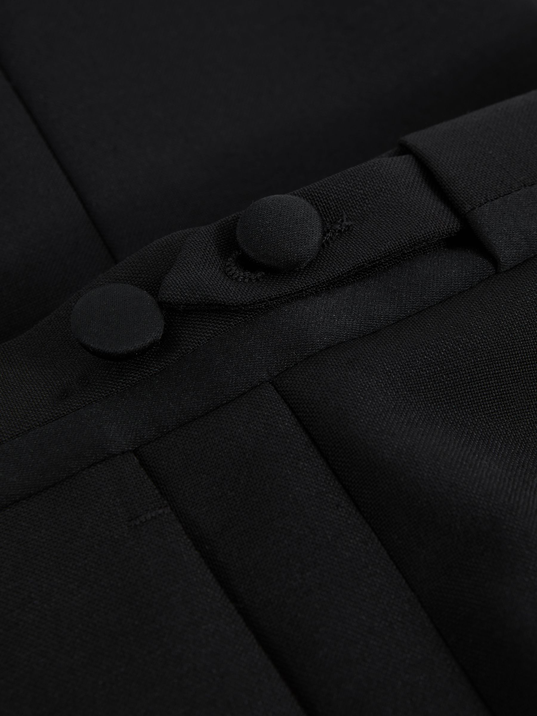 Atelier Wool-Mohair Slim Fit Tuxedo Trousers in Black - Image 8 of 8