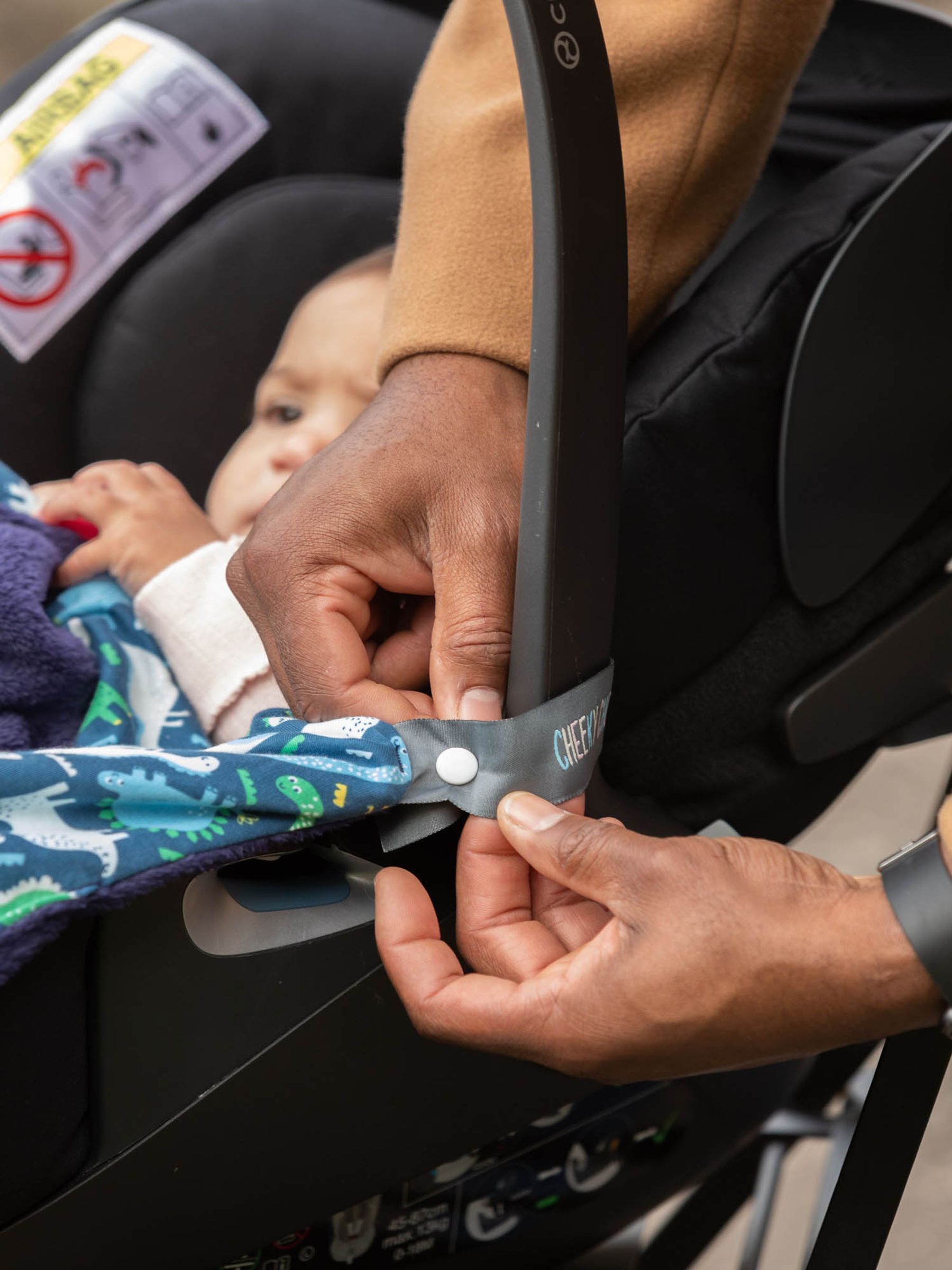 Cheeky Chompers Dino Baby Travel Blanket - Image 7 of 7