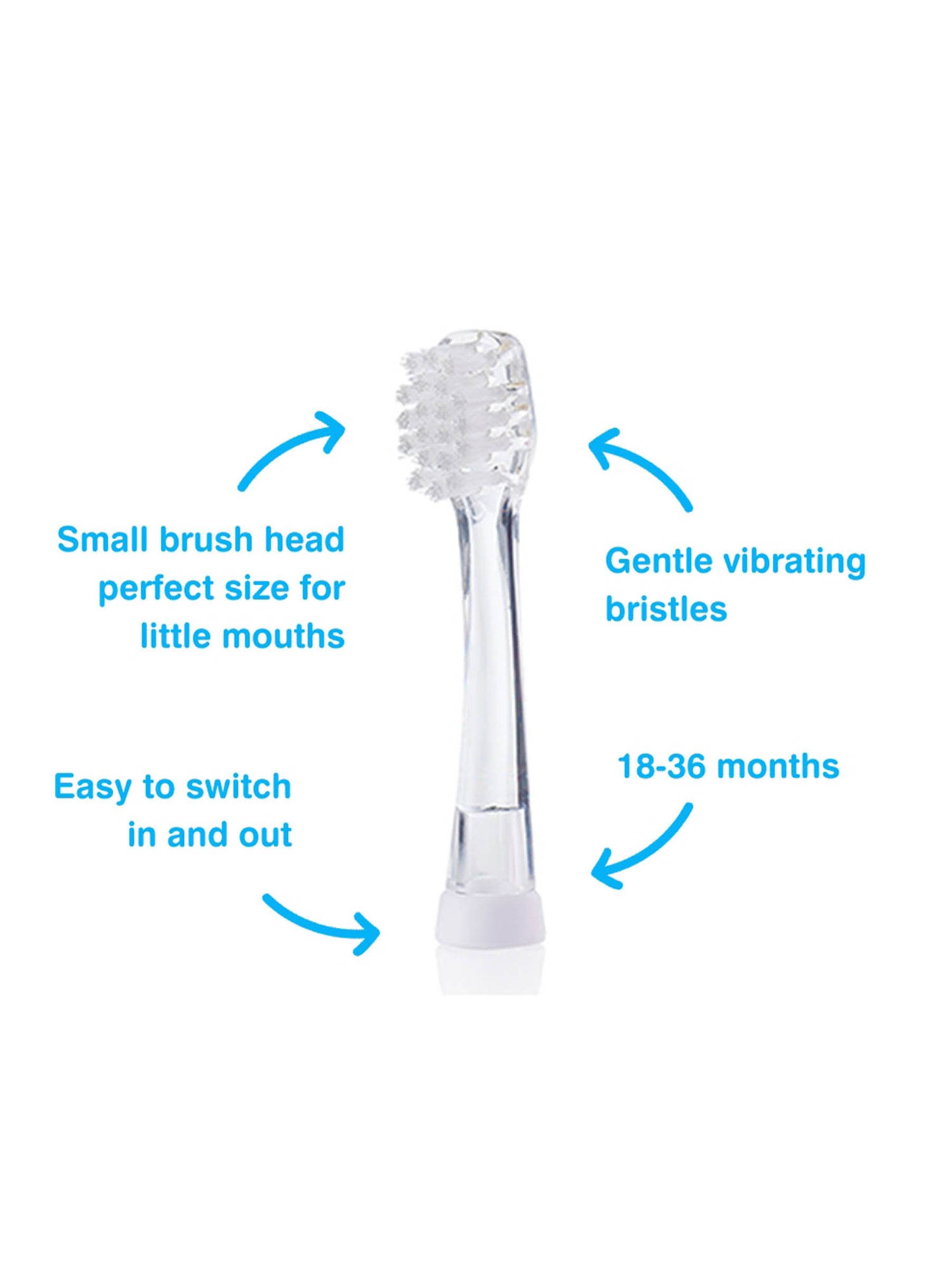 4-Pack Brush-Baby BabySonic Replacement Brush Heads 18-36mths - Image 2 of 3