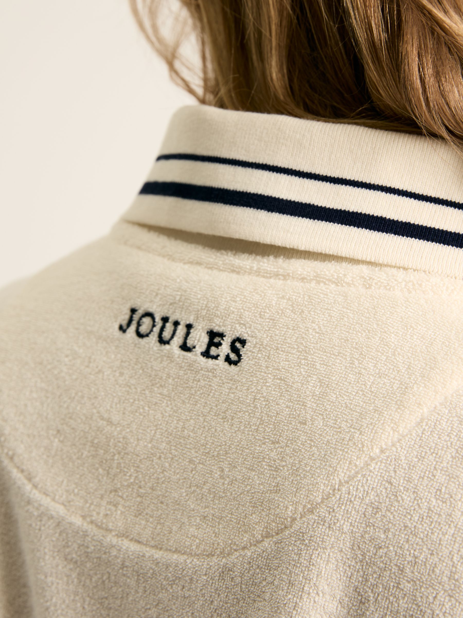 Kingsley Cream Towelling Polo Shirt - Image 5 of 5