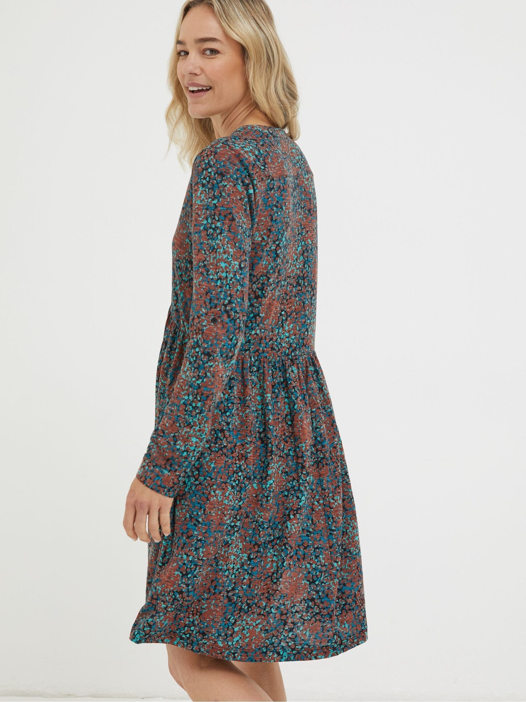 Black Elsie Textured Jersey Dress - Image 2 of 5
