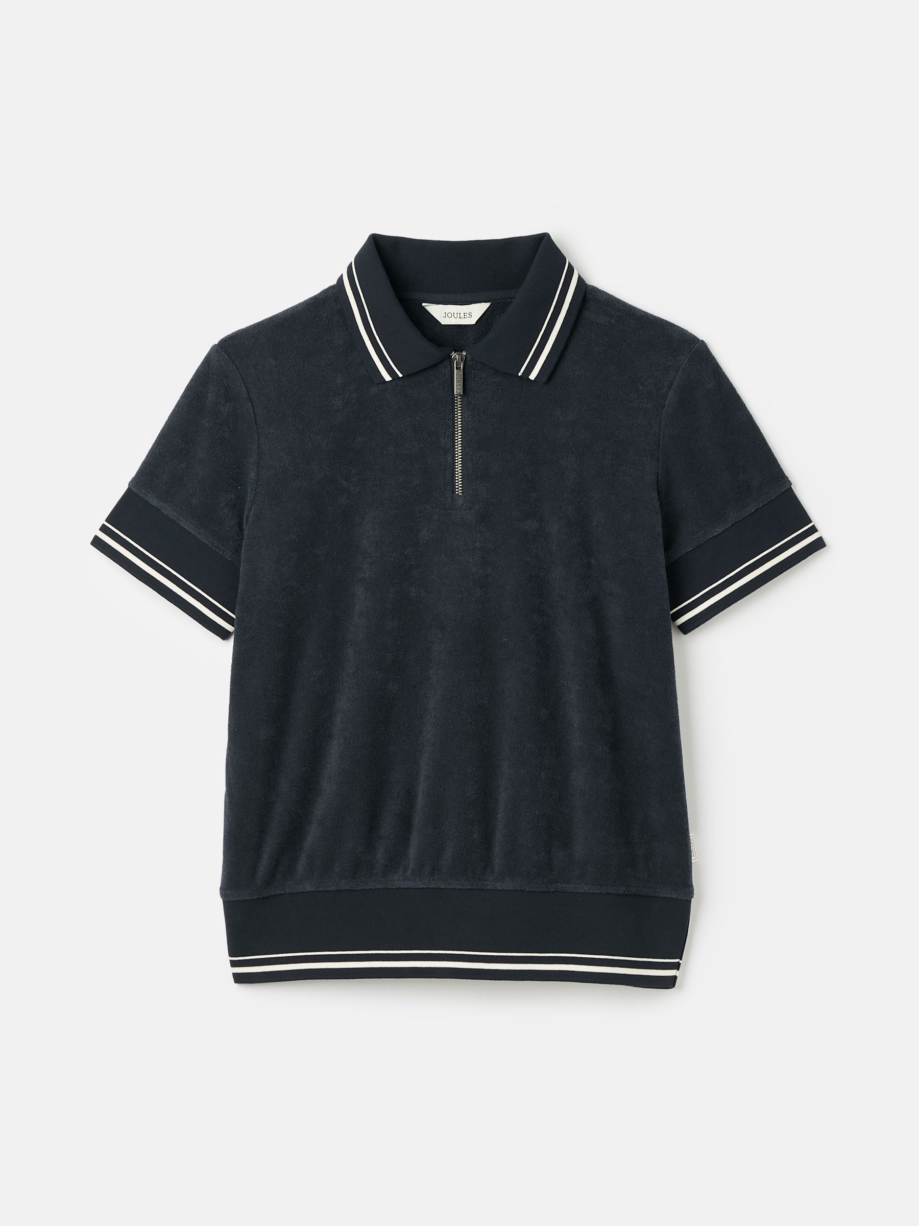 Kingsley Navy Towelling T-Shirt - Image 7 of 7