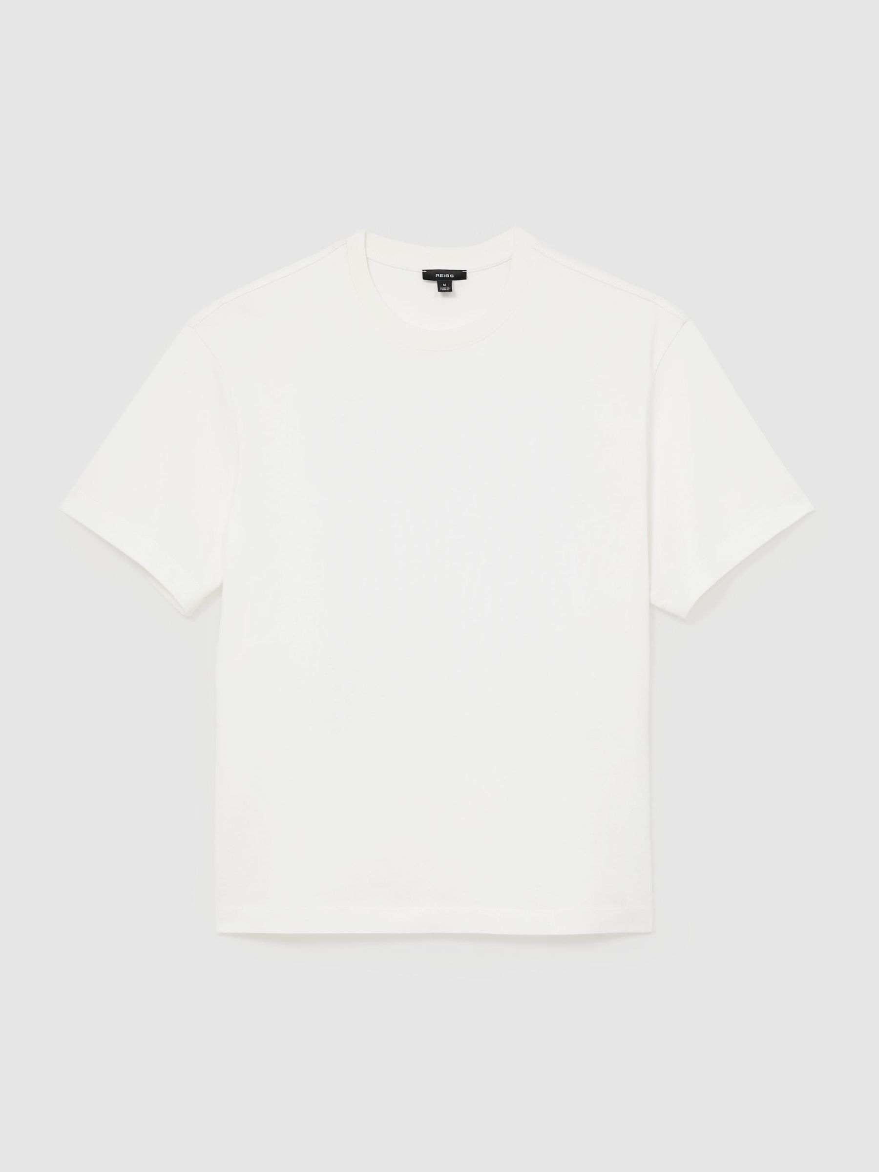Cotton Beach-Print Relaxed-Fit T-Shirt in White - Image 2 of 6 Cotton Beach-Print Relaxed-Fit T-Shirt in White - Image 2 of 6