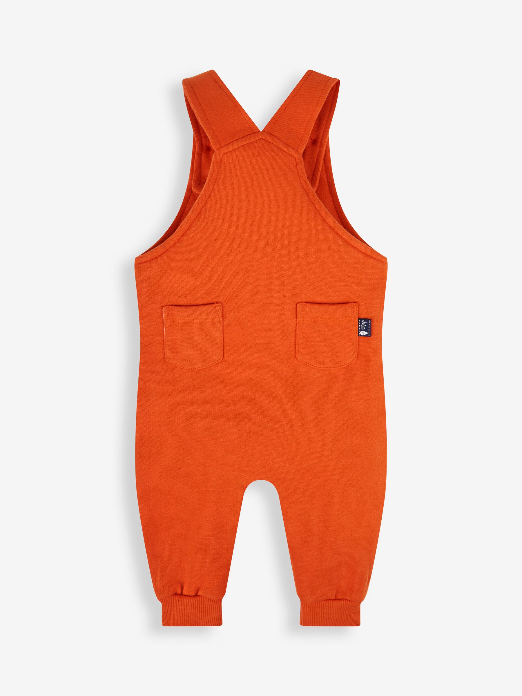 Orange Puffin Boys' Sausage Dog Appliqué Pocket Dungarees & Top Set - Image 3 of 5