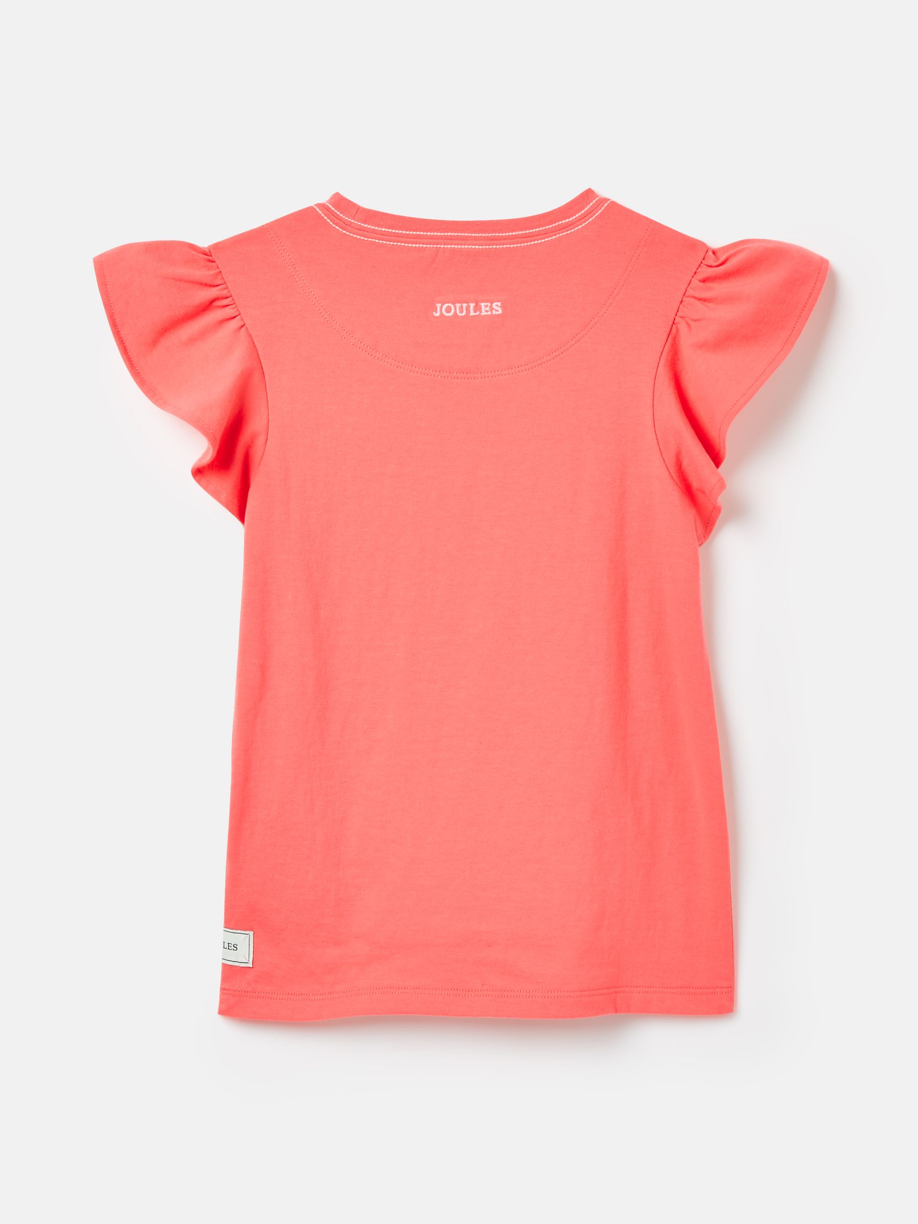 Girls' Flutter Astra Coral Pink Short Sleeve Artwork T-Shirt - Image 2 of 7