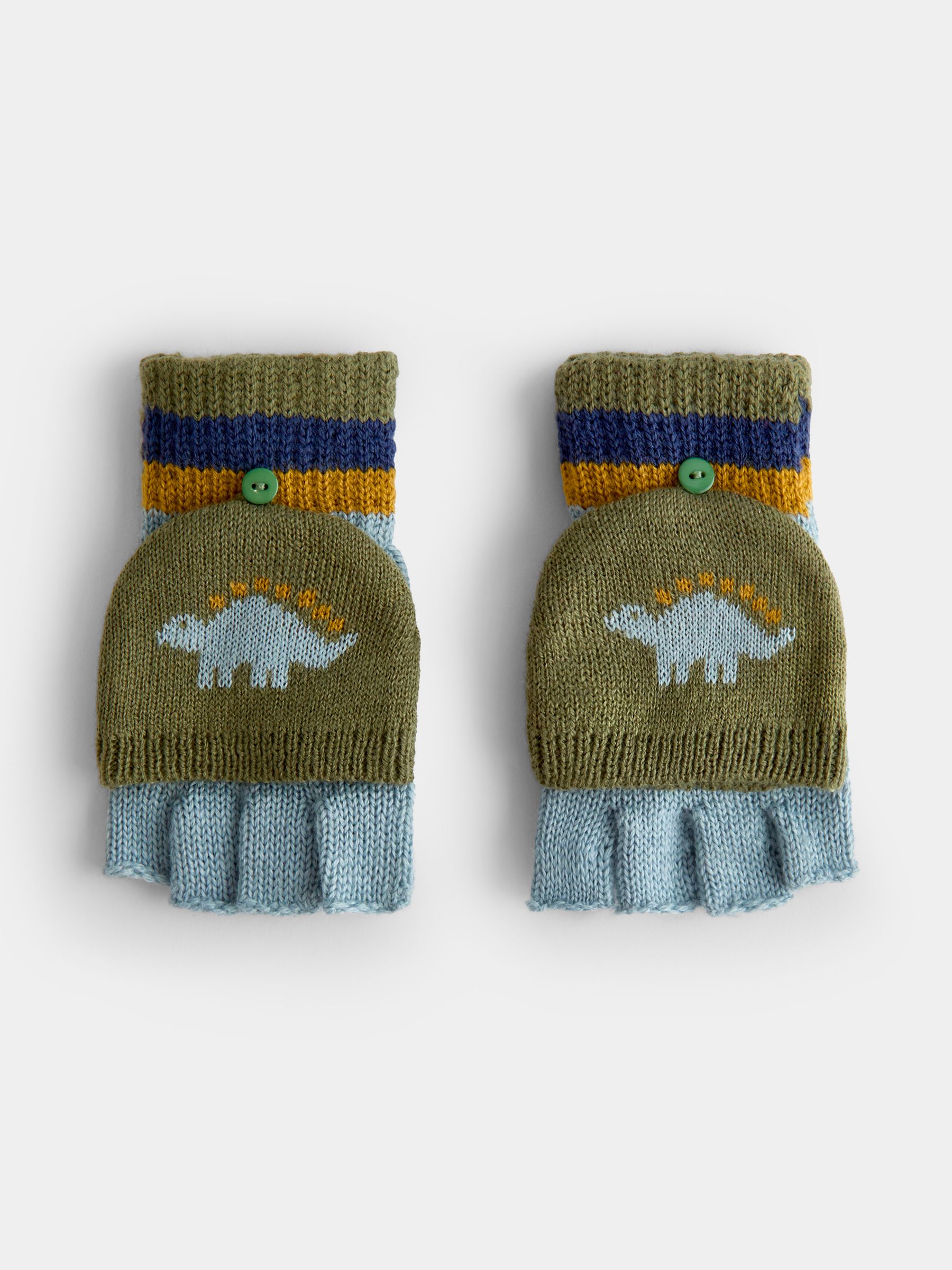 Green Dino Borg Mittens - Image 1 of 5 Green Dino Borg Mittens - Image 1 of 5