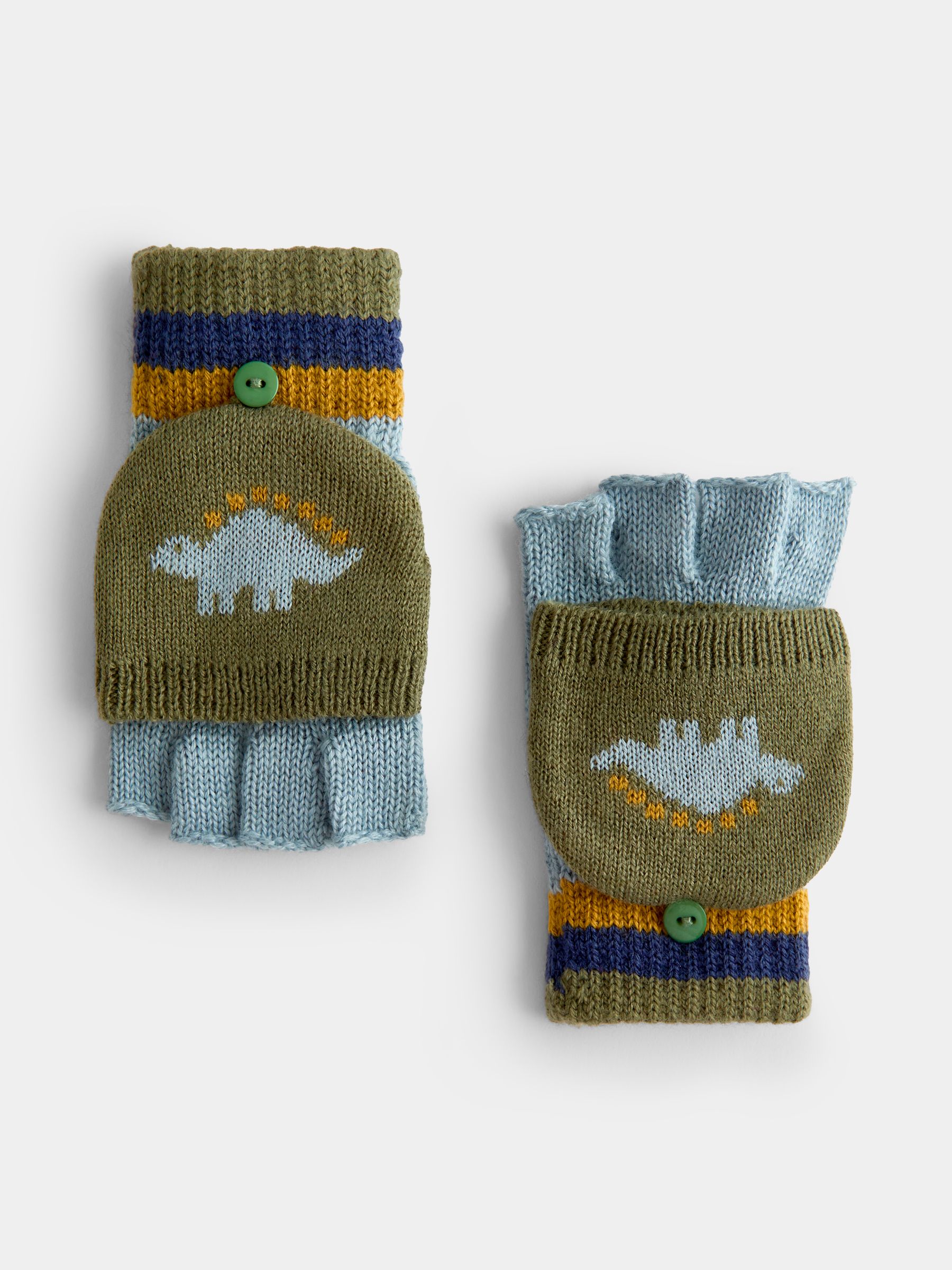 Green Dino Borg Mittens - Image 4 of 5