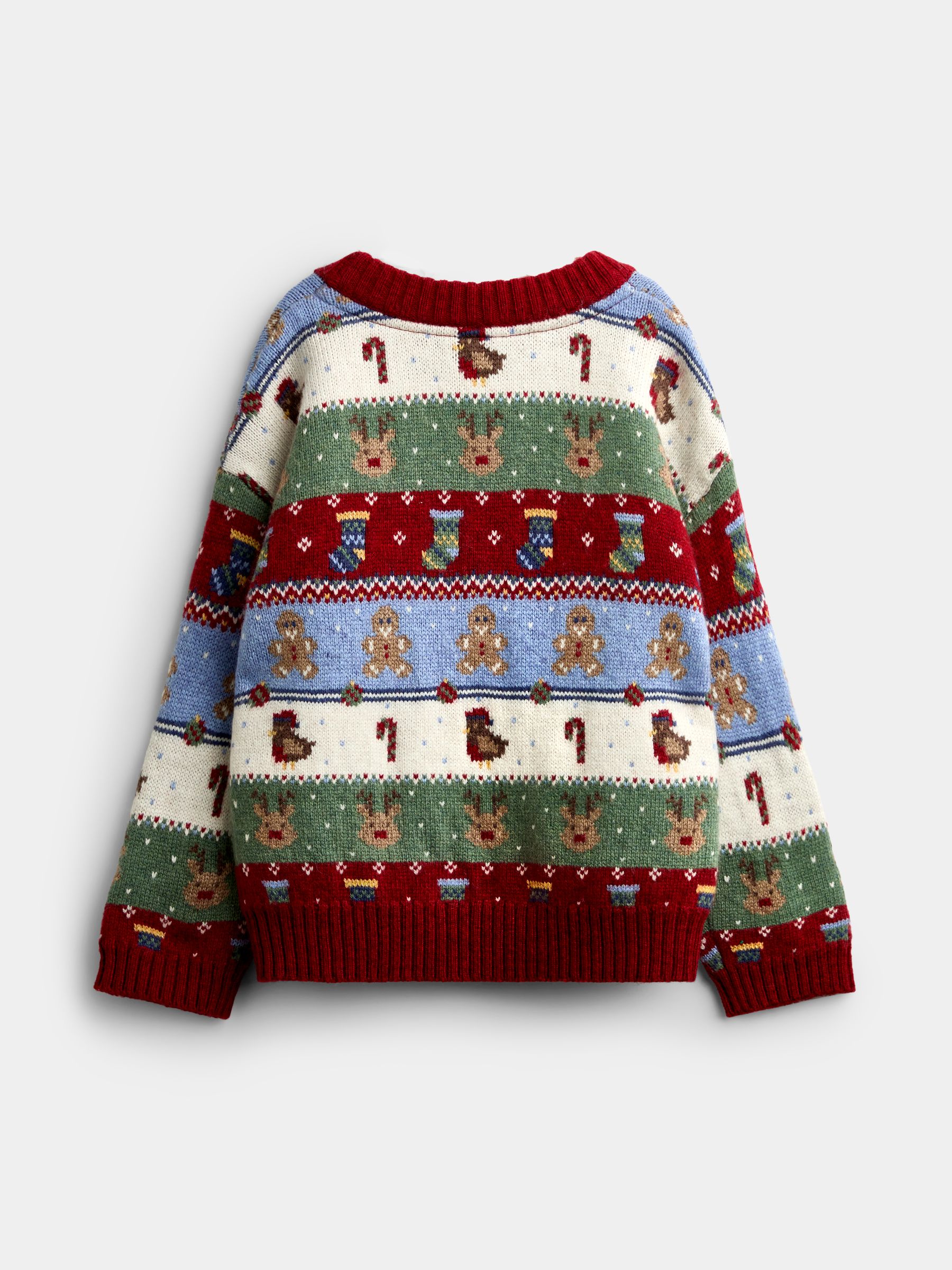 Red Christmas Character Fairisle Jumper - Image 2 of 4