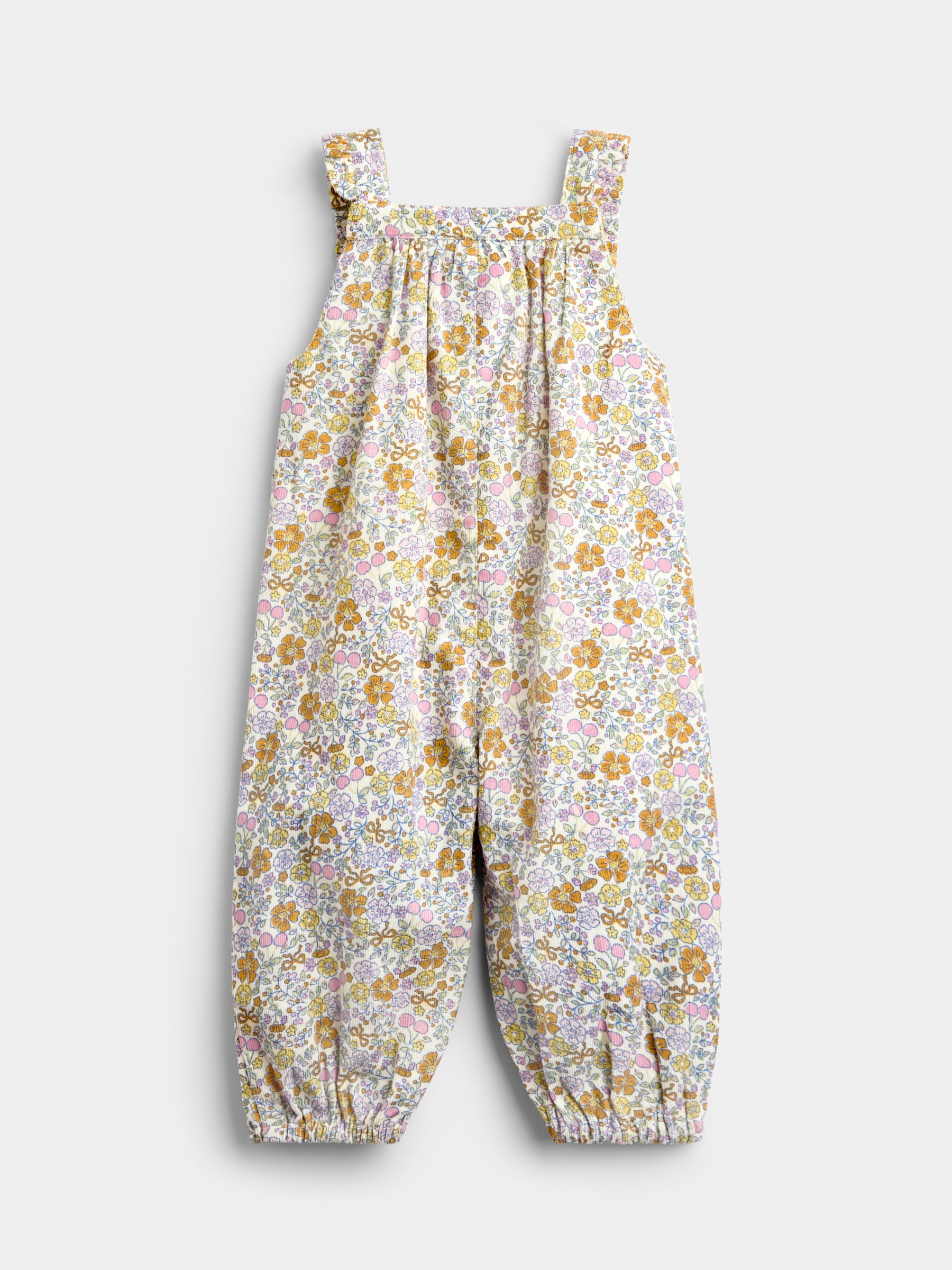 Dusky Pink Ditsy Floral Cord Dungaree & Body Set - Image 5 of 6