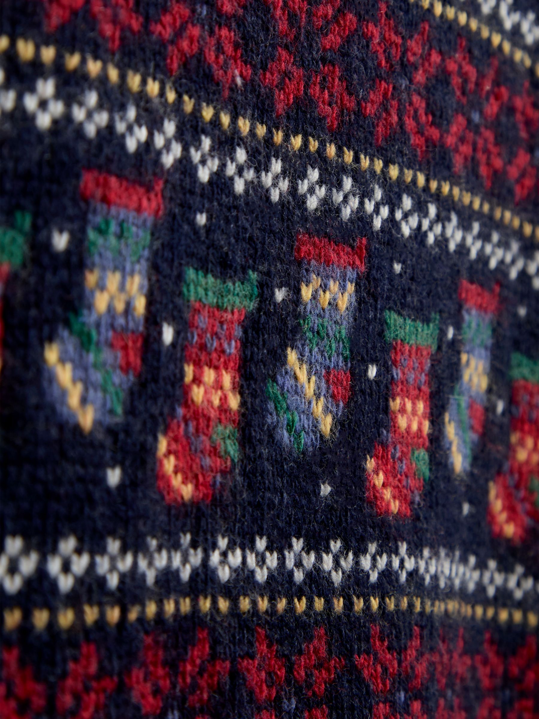 Navy Blue Christmas Character Fairisle Tank Top - Image 3 of 4