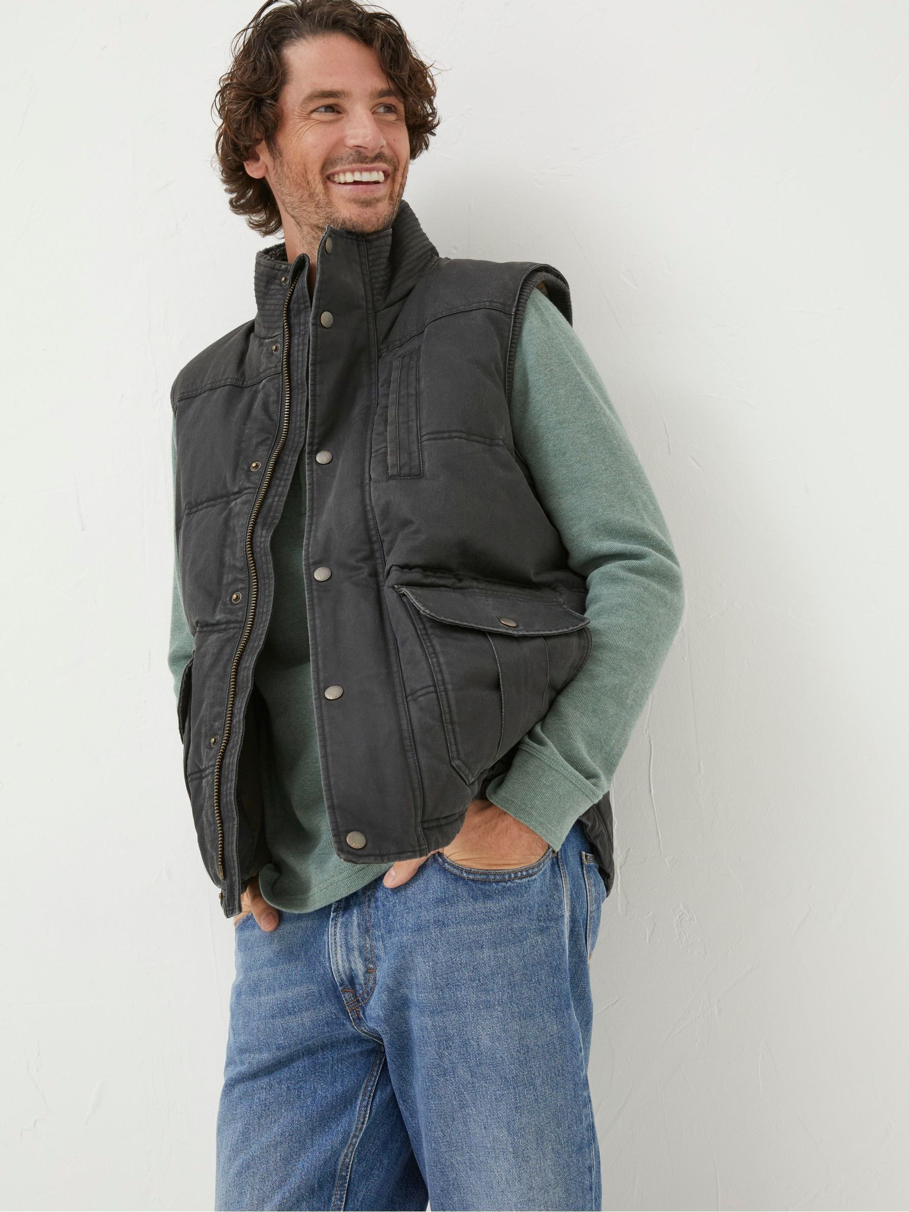 Grey Paignton Gilet - Image 1 of 7