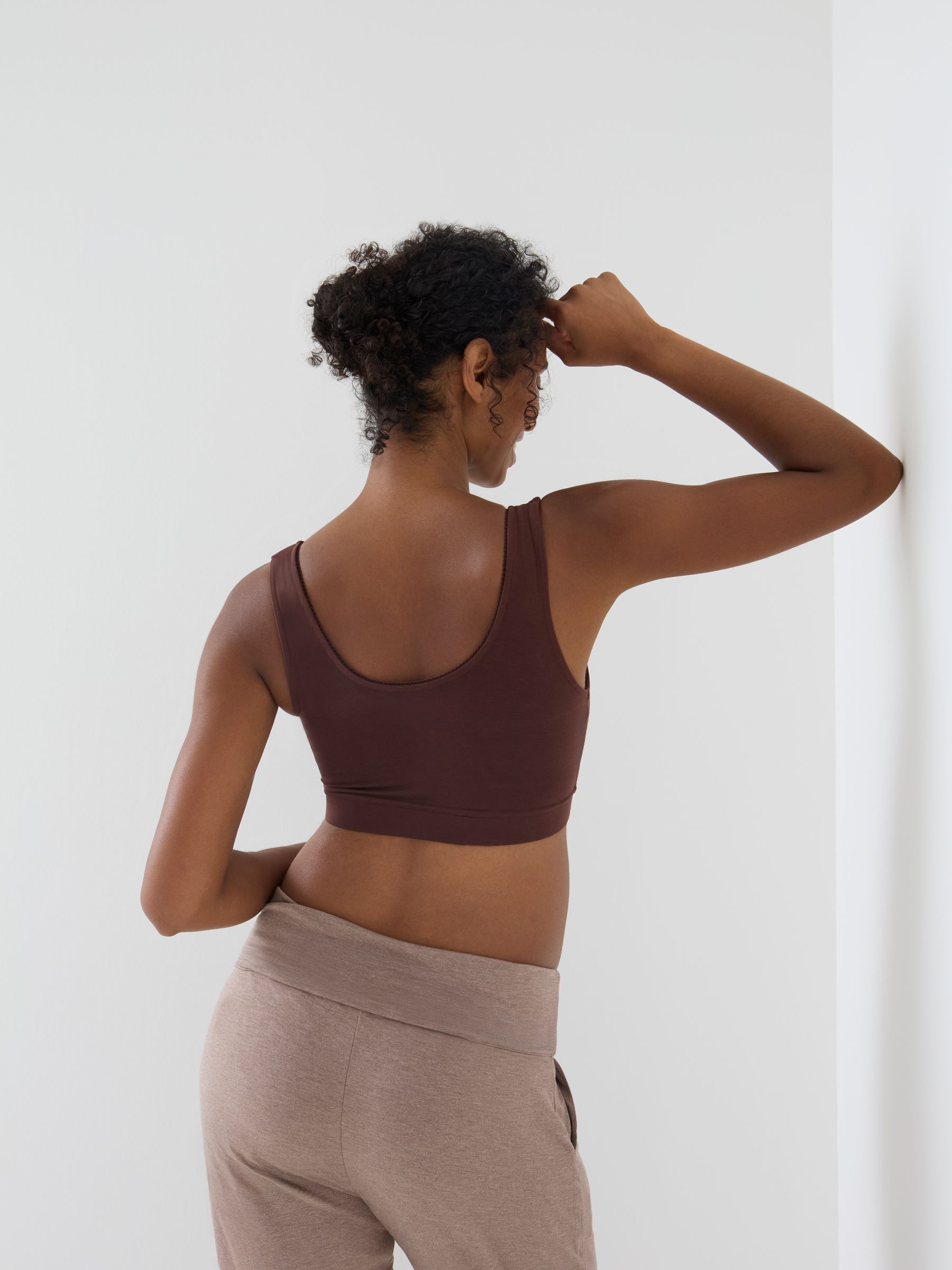 Natural Brown 2-Pack Maternity & Nursing Sleep Bras - Image 4 of 6