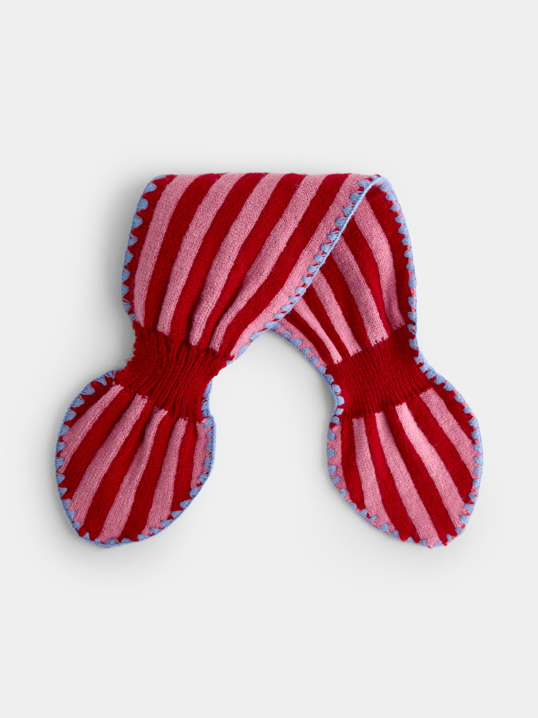 Pink Stripe Pull Through Scarf - Image 2 of 4