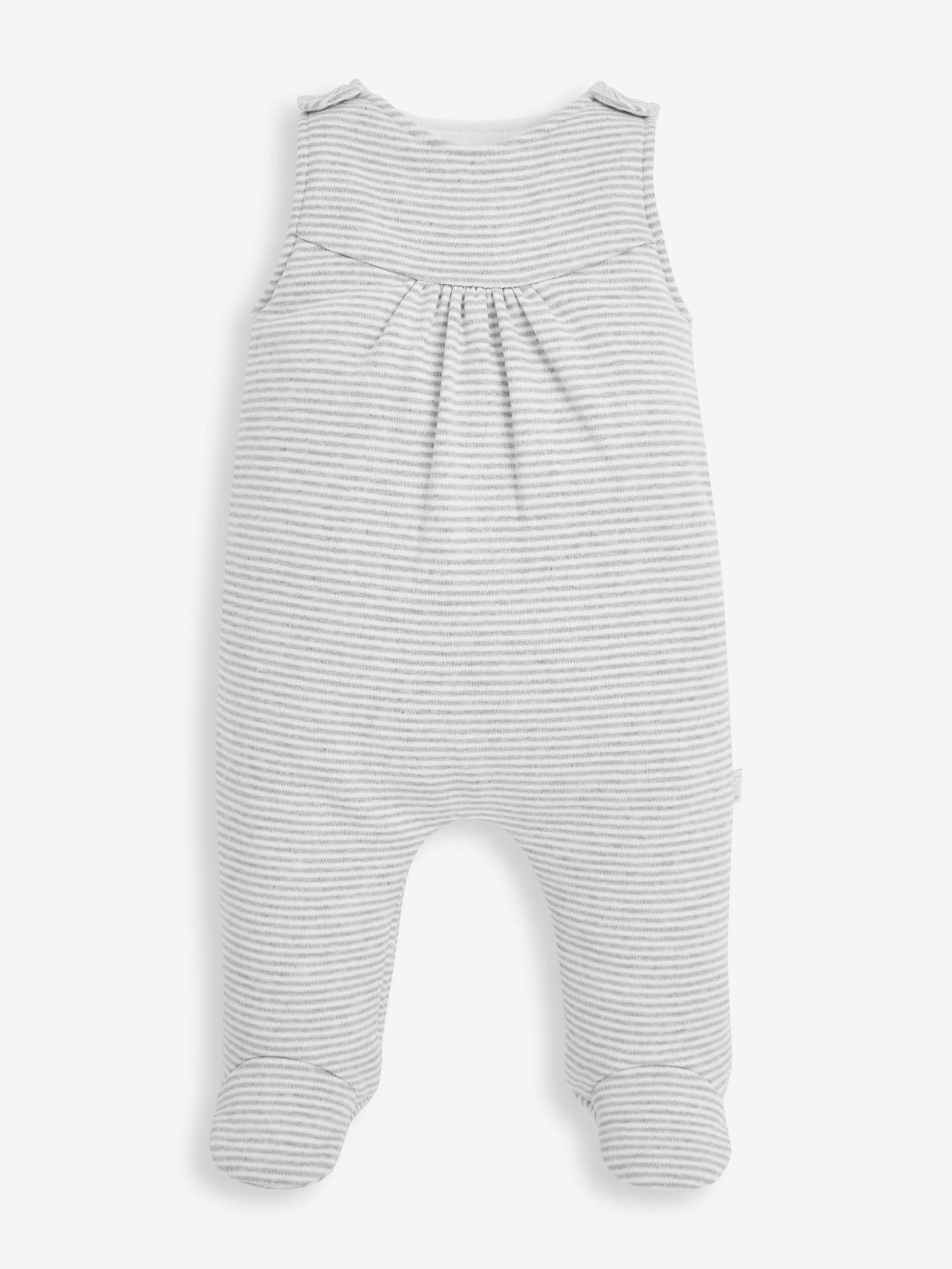 Grey 2-Piece Elephant Dungaree Set - Image 2 of 6