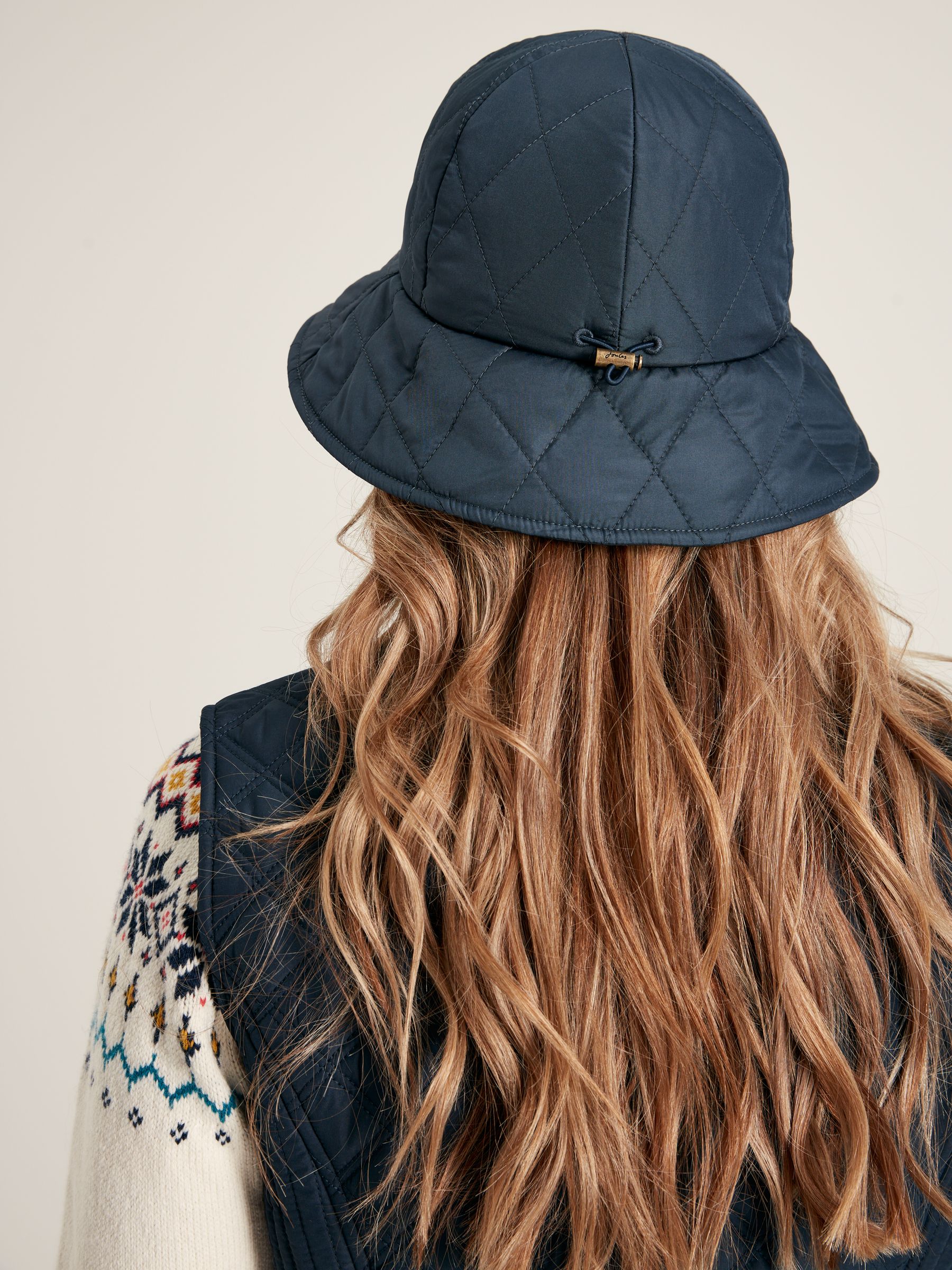 Harriet Navy Quilted Hat - Image 2 of 7