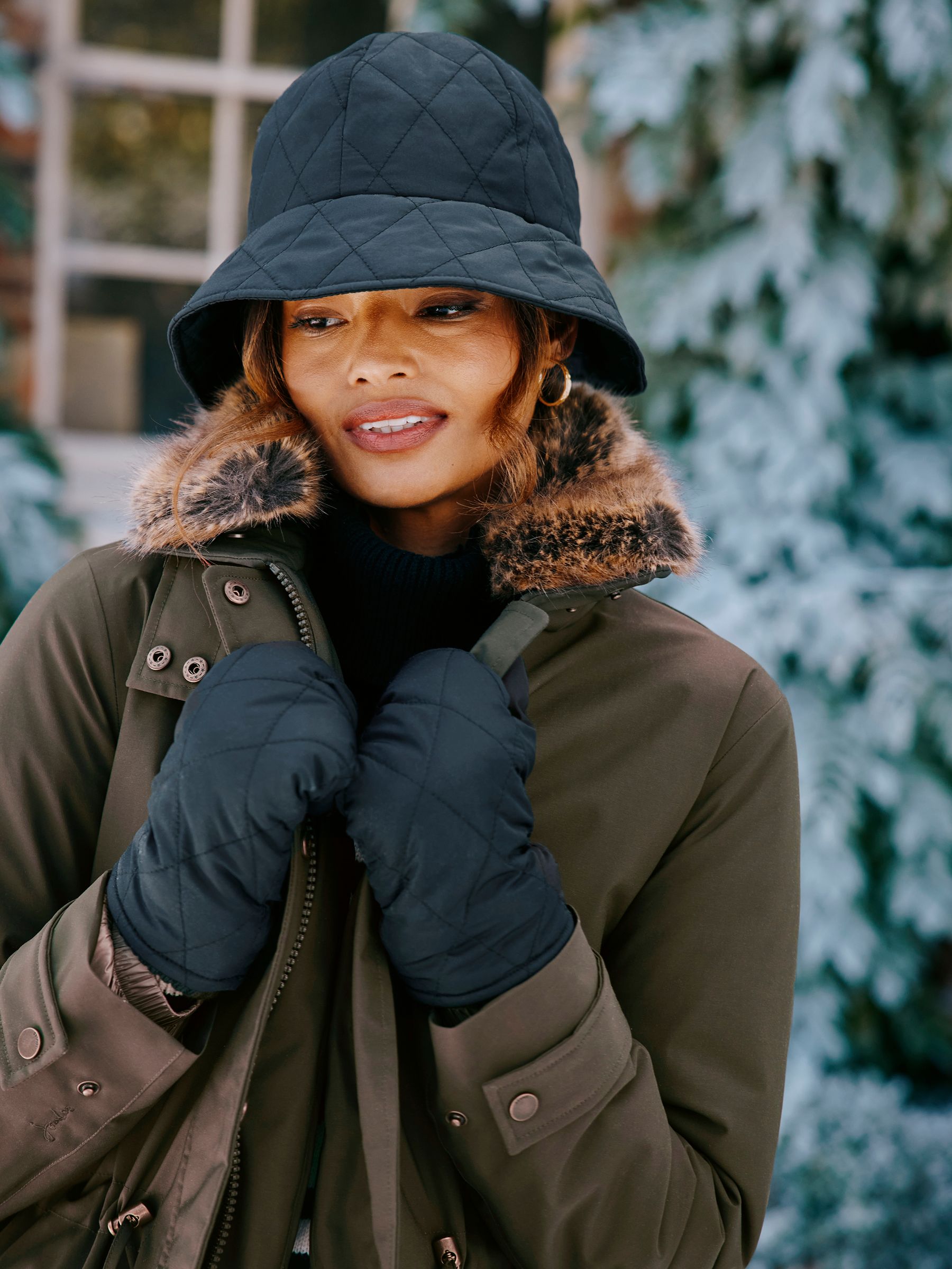 Harriet Navy Quilted Hat - Image 3 of 7