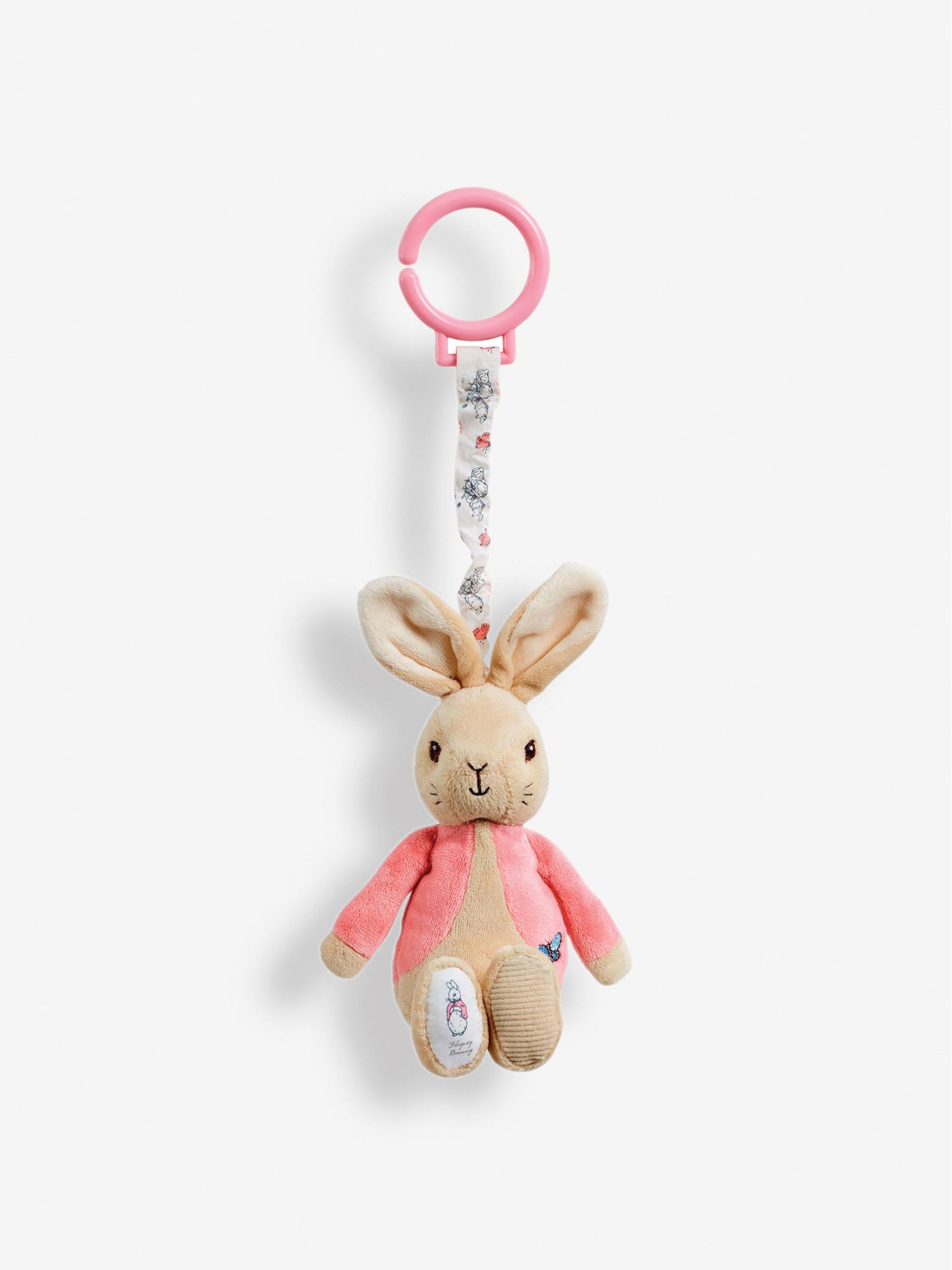 Pink Peter Rabbit Attachable Jiggle Toy - Image 1 of 1