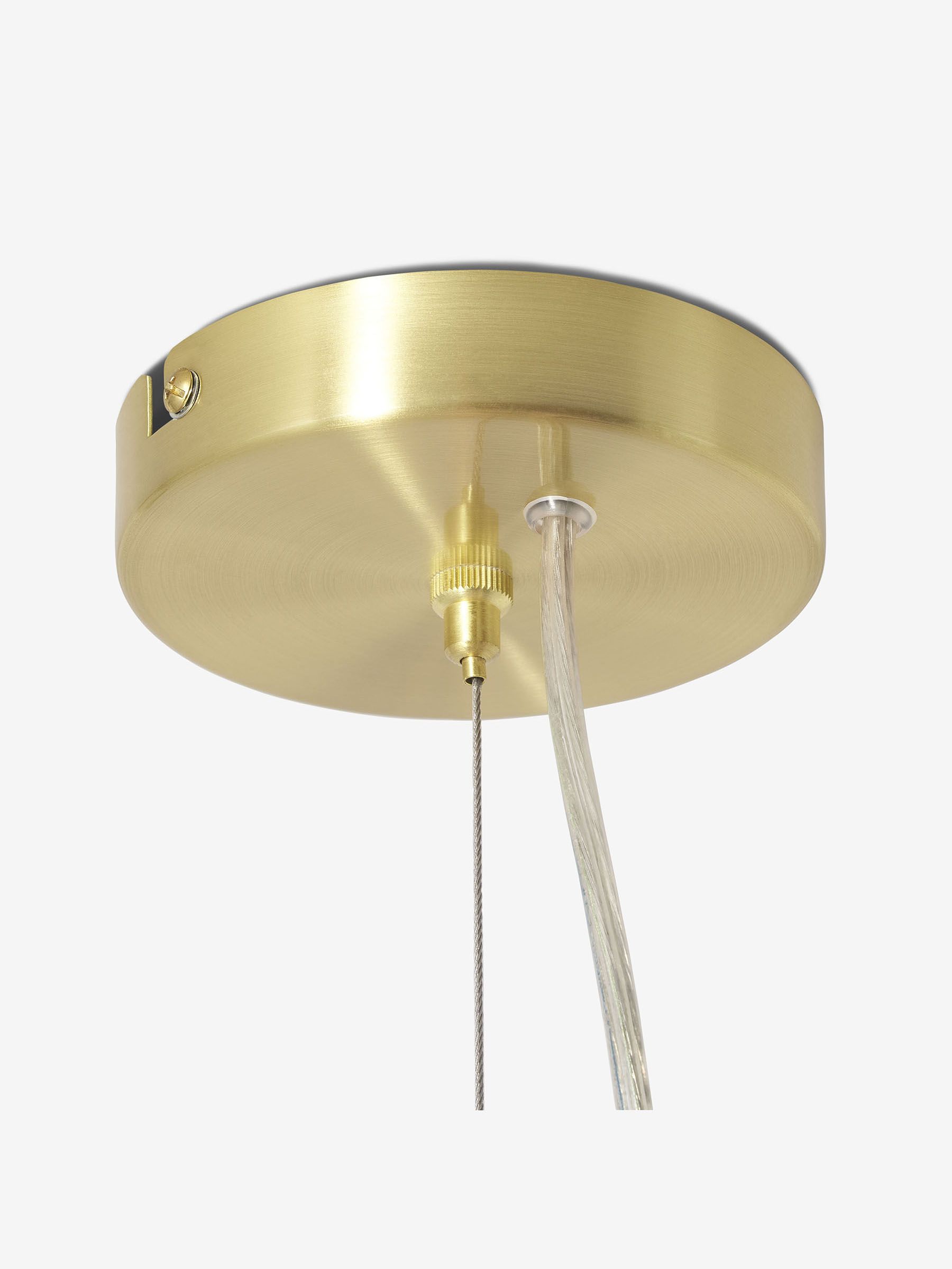 Globe Chandelier Ceiling Light in Brass/Opal - Image 3 of 3