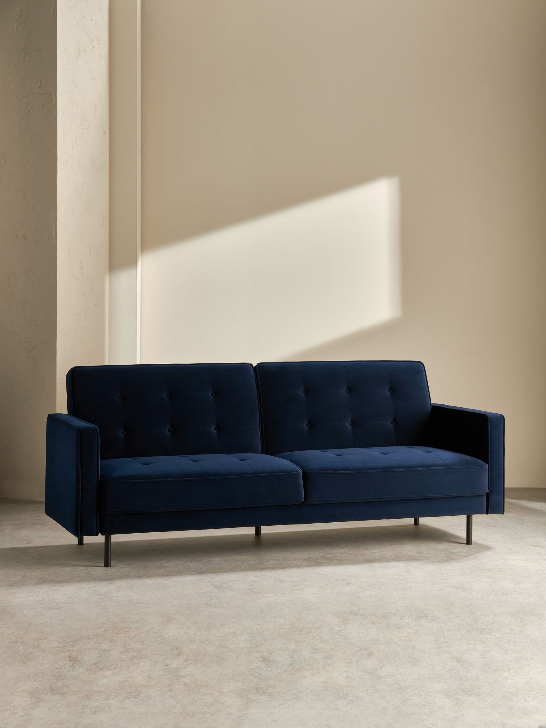 Rosslyn Sofa Bed in Midnight Navy Blue Velvet - Image 2 of 6