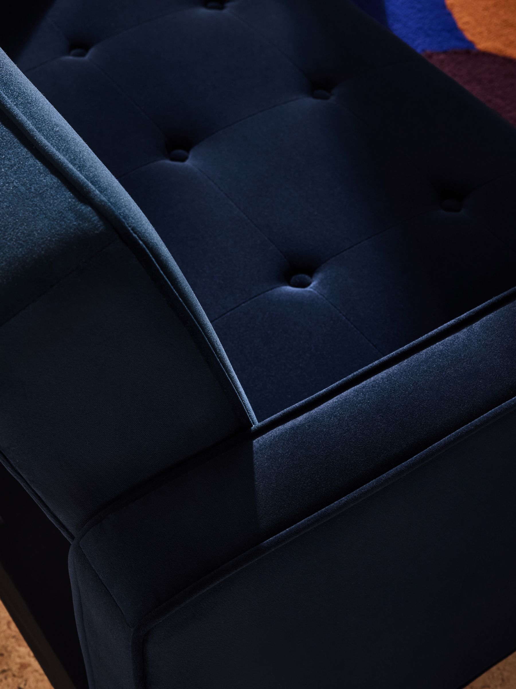 Rosslyn Sofa Bed in Midnight Navy Blue Velvet - Image 4 of 6