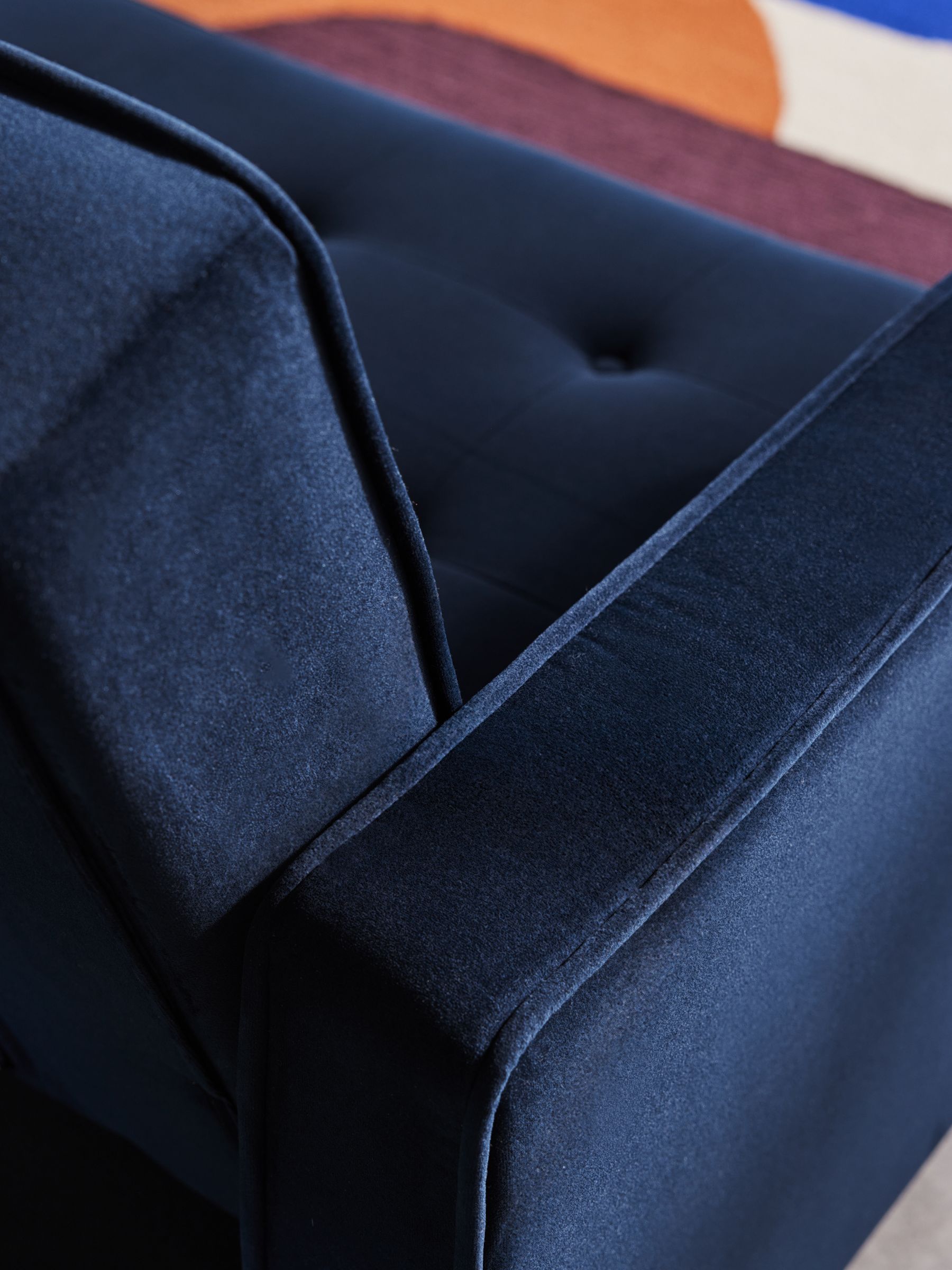 Rosslyn Right Hand Facing Sofa Bed in Midnight Navy Blue Velvet - Image 6 of 6 Rosslyn Right Hand Facing Sofa Bed in Midnight Navy Blue Velvet - Image 6 of 6