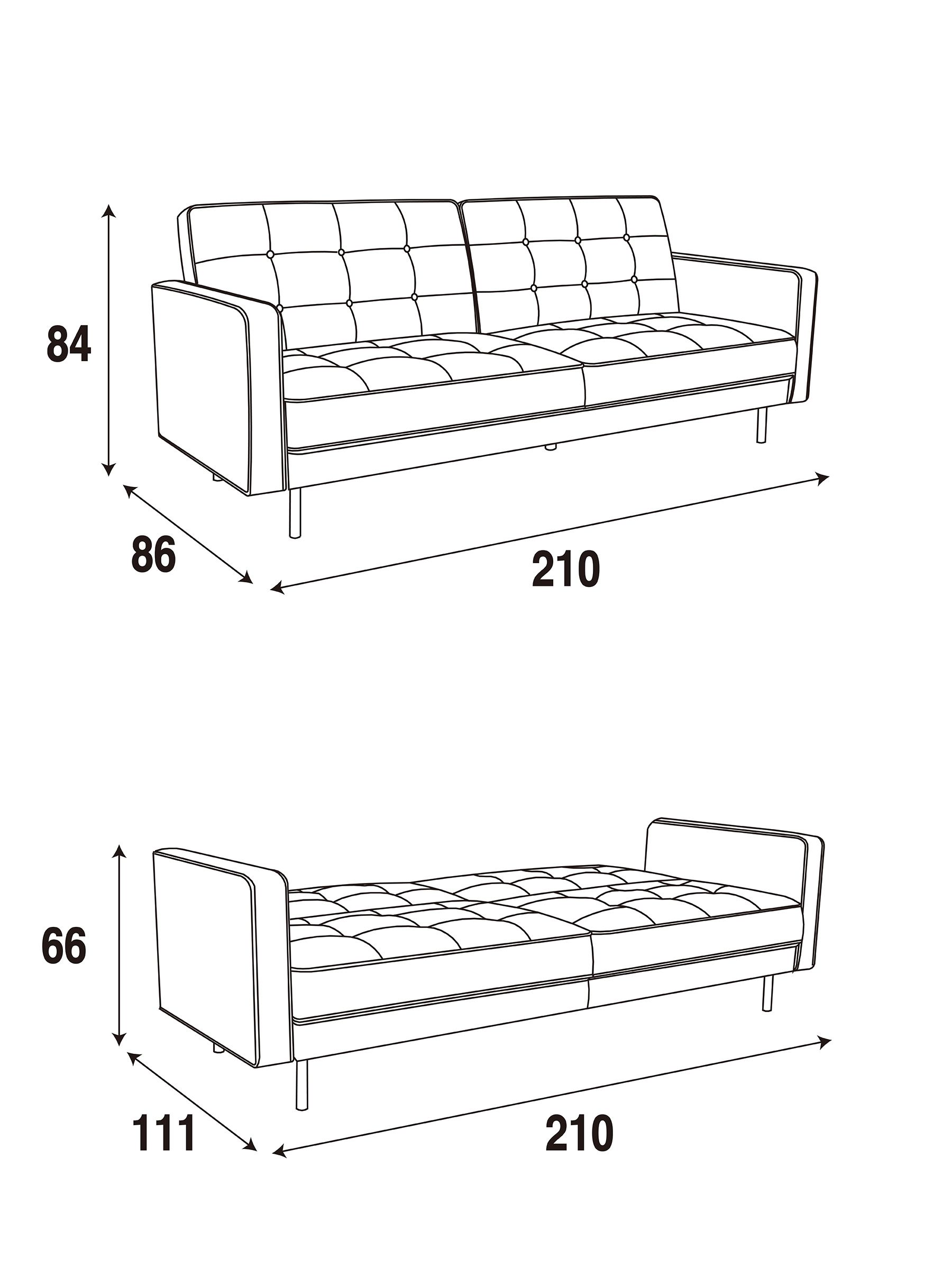 Rosslyn Sofa Bed in Cinnamon Velvet - Image 6 of 6