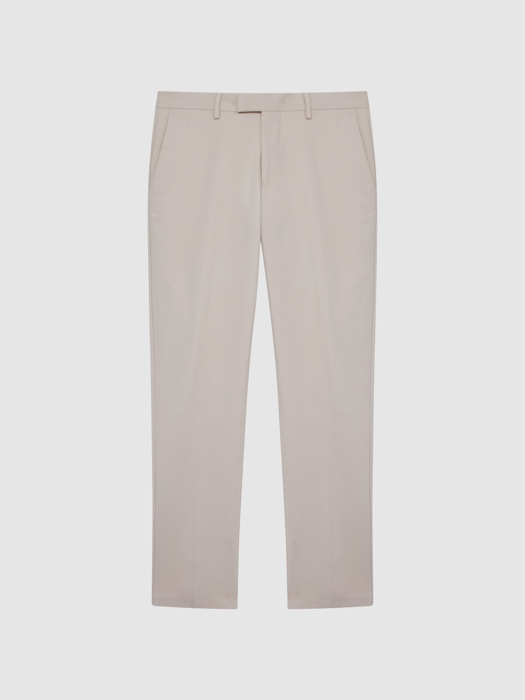 Cotton Blend Chinos in Stone - Image 2 of 7
