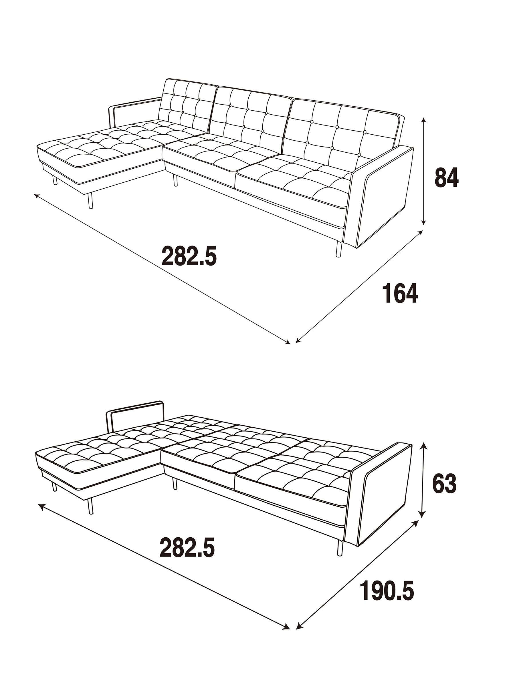 Rosslyn Left Hand Facing Sofa Bed in Cinnamon Velvet - Image 4 of 6