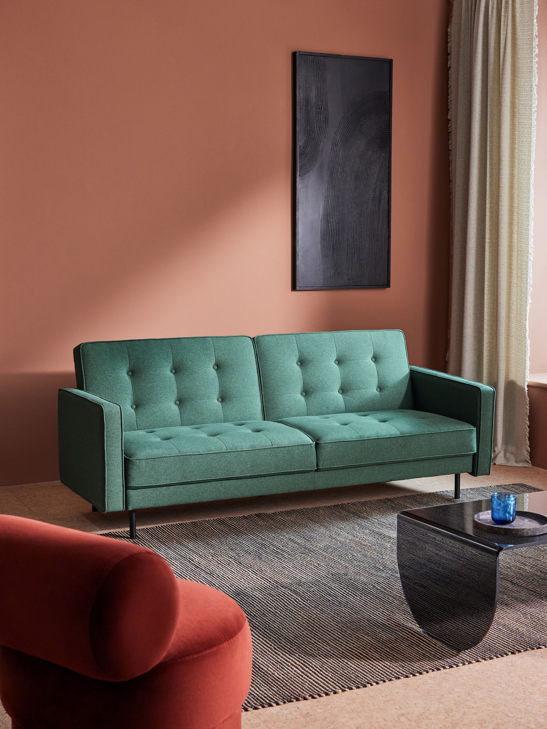 Rosslyn Sofa Bed in Woodland Green - Image 1 of 6
