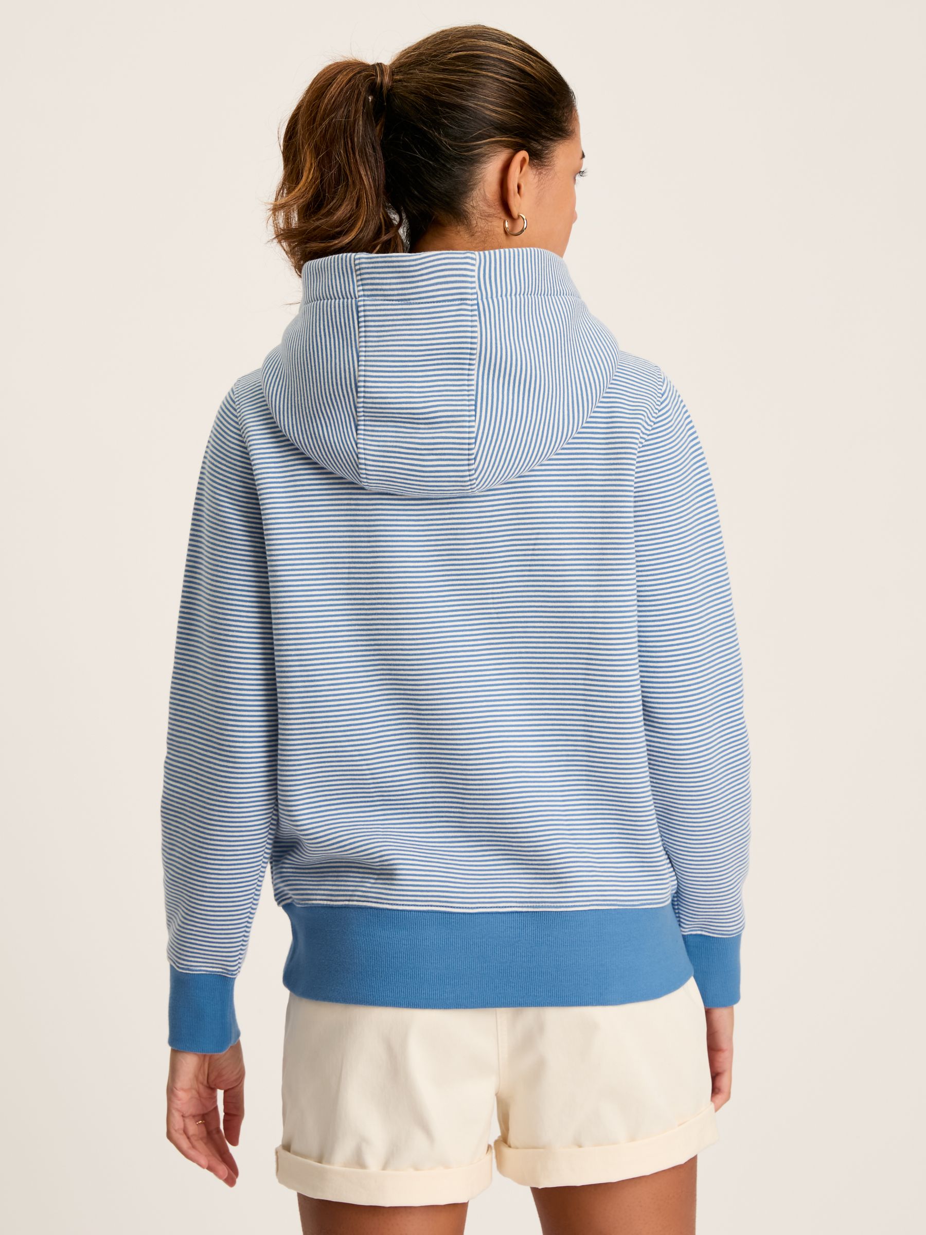 Rushton Blue Cowl Neck Hoodie - Image 2 of 7