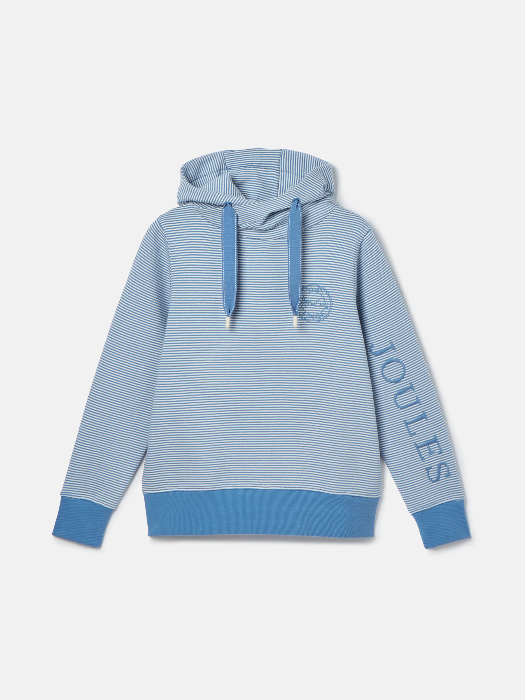 Rushton Blue Cowl Neck Hoodie - Image 7 of 7