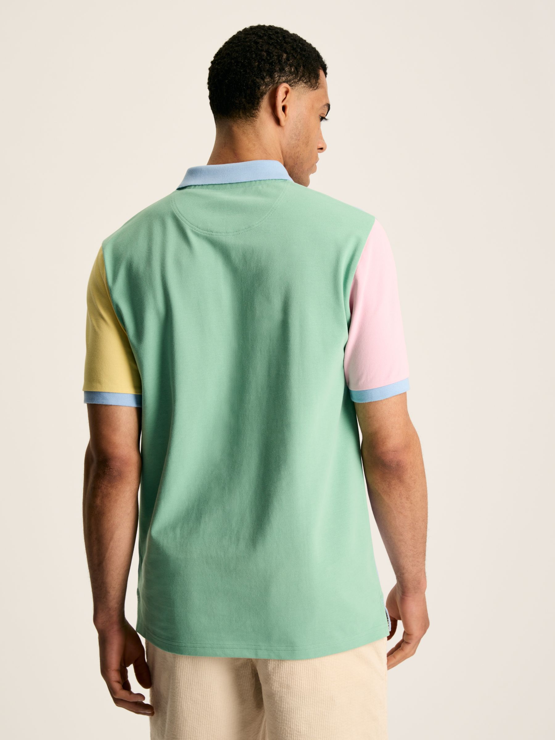 Woody Blue Colourblock Polo Shirt - Image 2 of 7