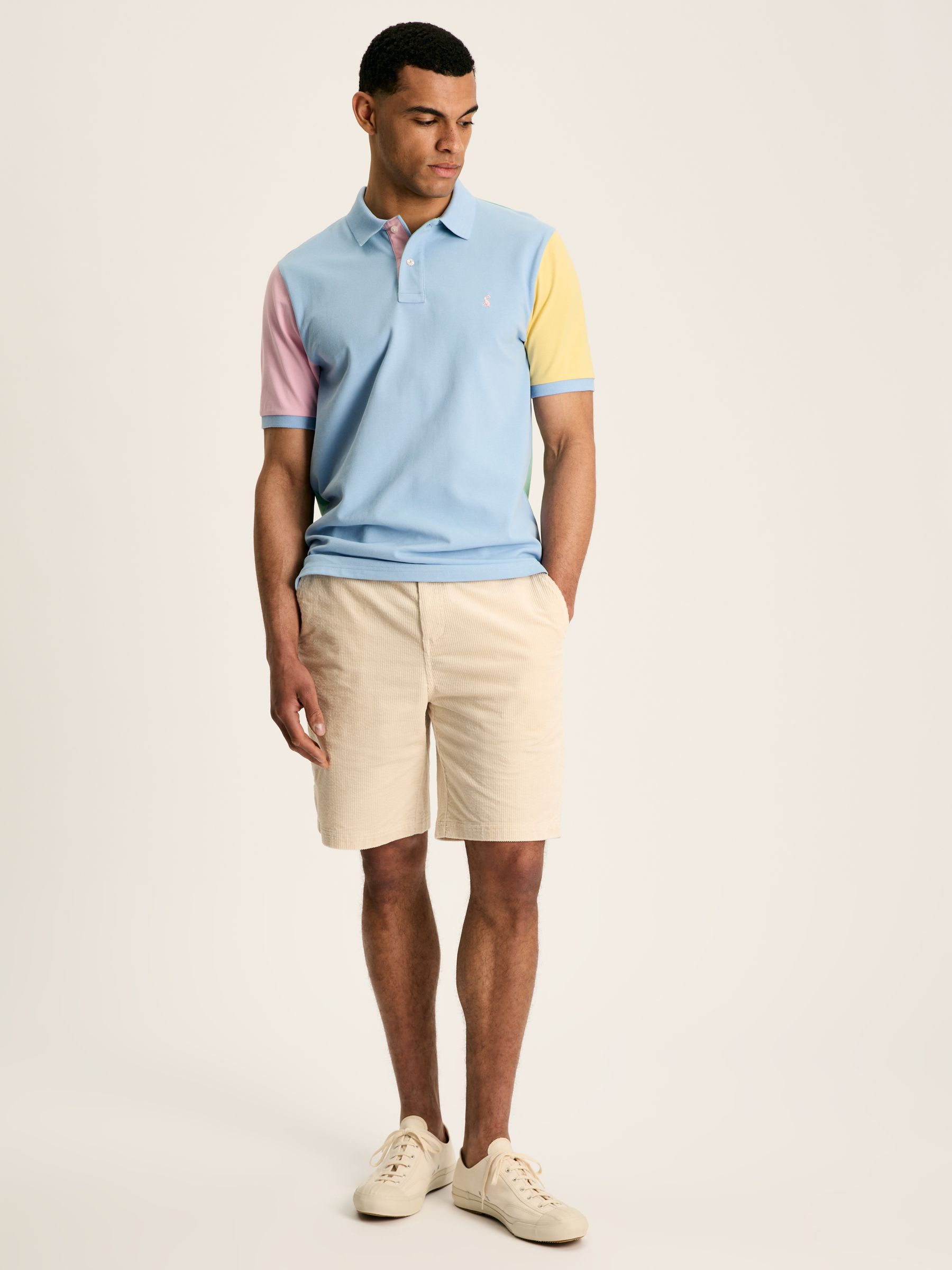 Woody Blue Colourblock Polo Shirt - Image 3 of 7