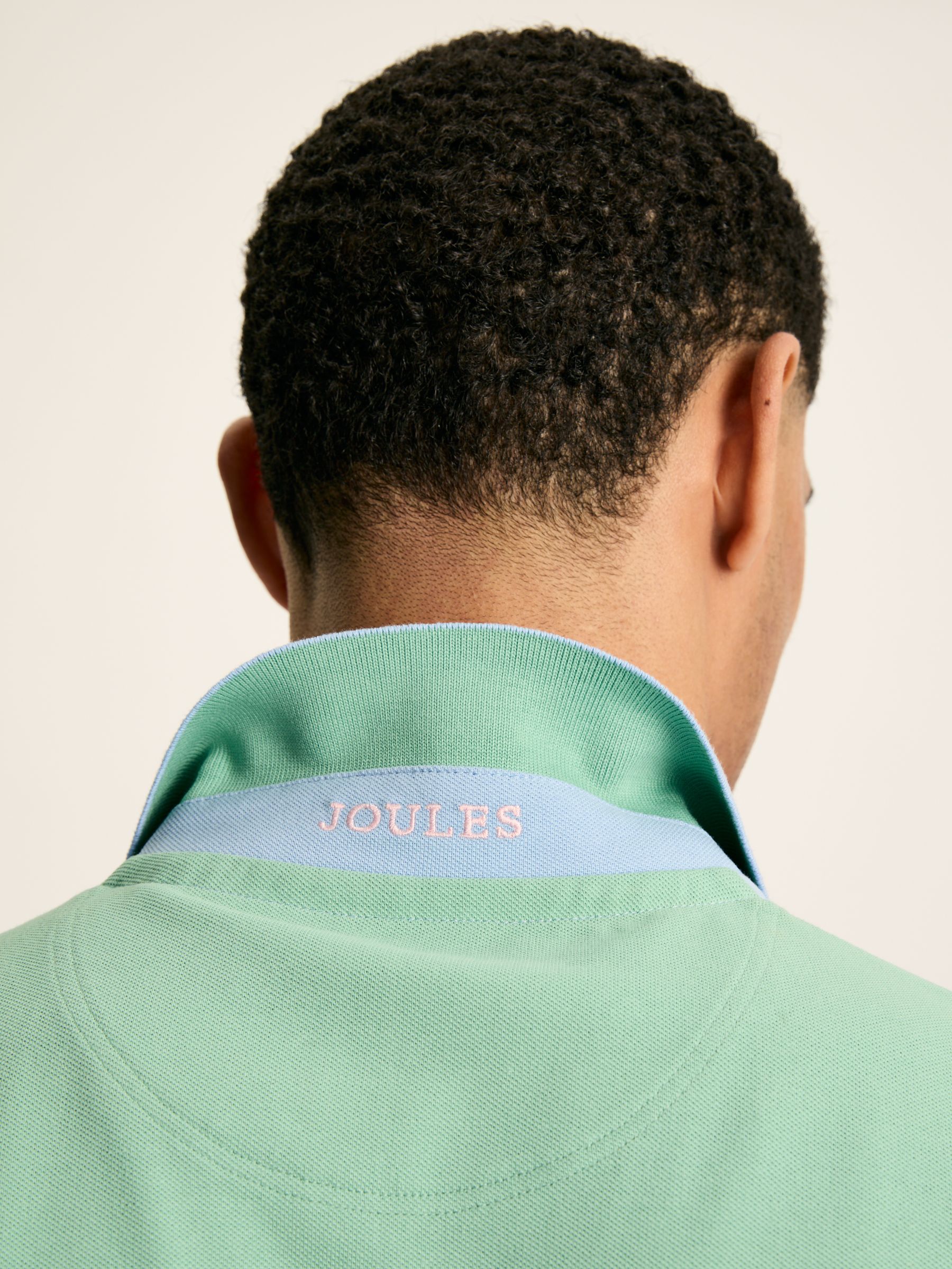 Woody Blue Colourblock Polo Shirt - Image 6 of 7
