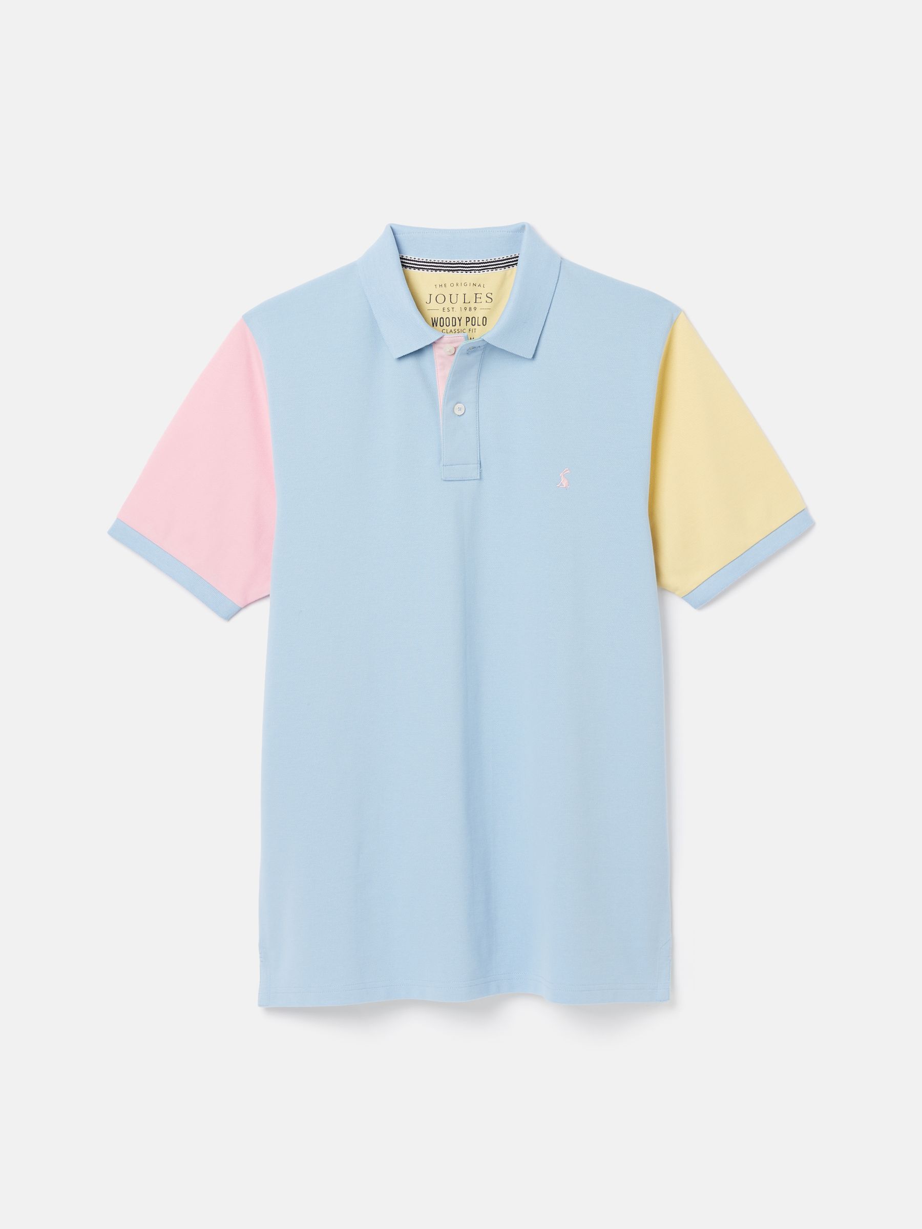 Woody Blue Colourblock Polo Shirt - Image 7 of 7