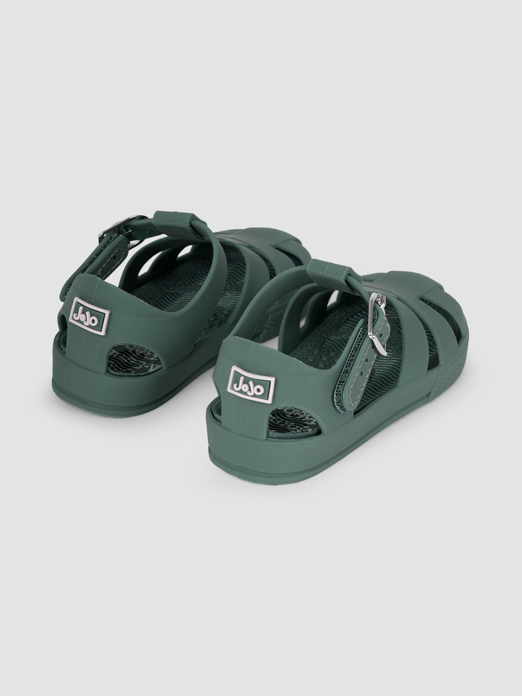 Khaki Green Jelly Sandals - Image 2 of 6