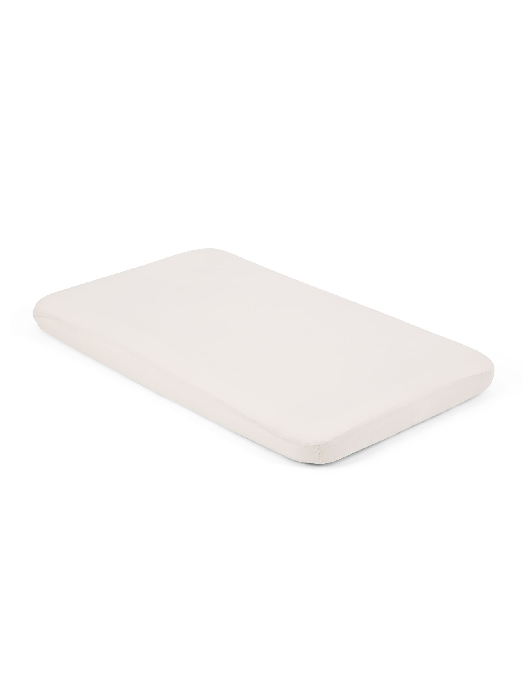 Joie White Moonbeam Roomie Glide Cotton Fitted Sheet - Image 1 of 2