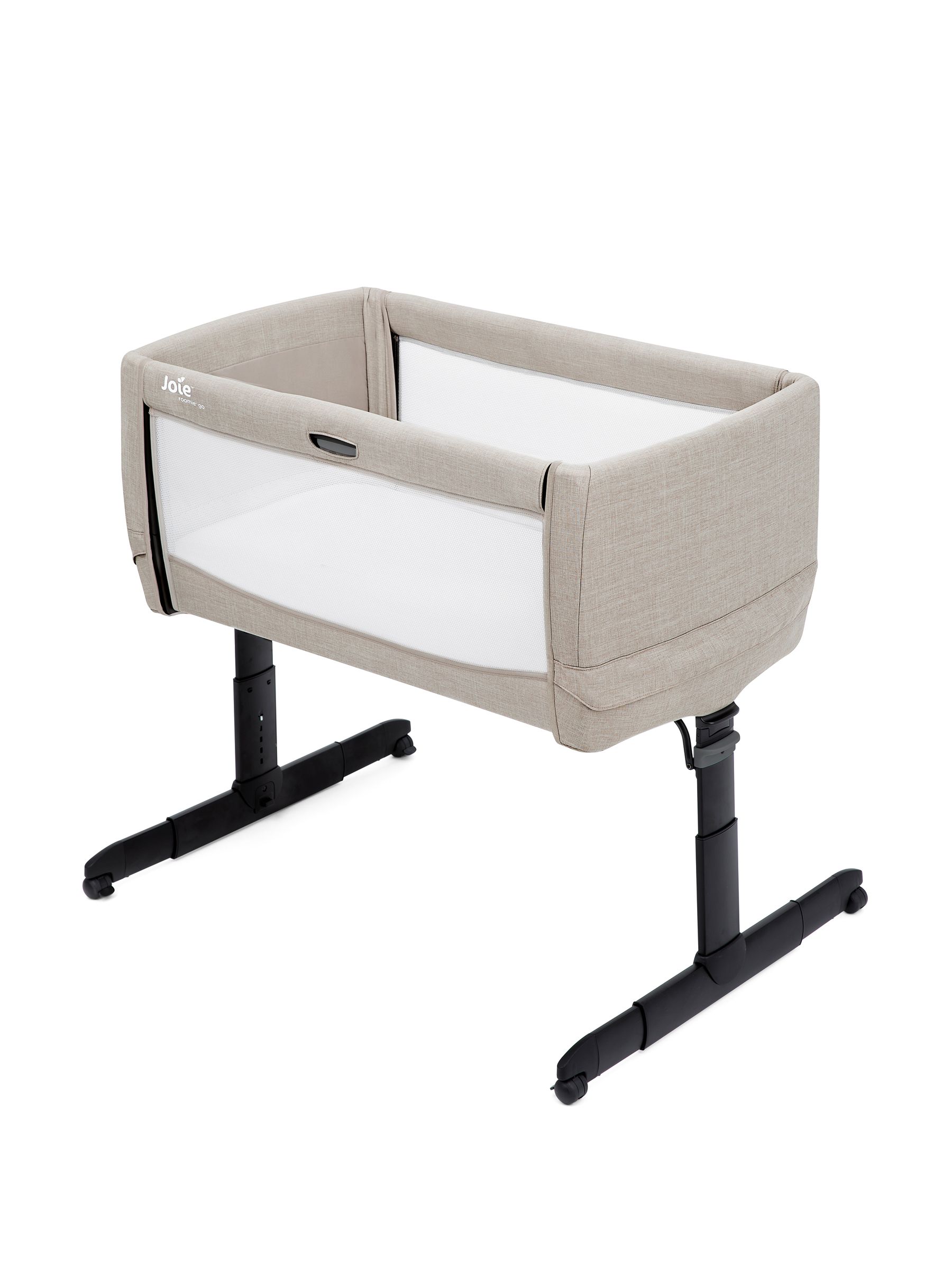 Joie Grey Clay Roomie Go Bedside Crib - Image 3 of 9