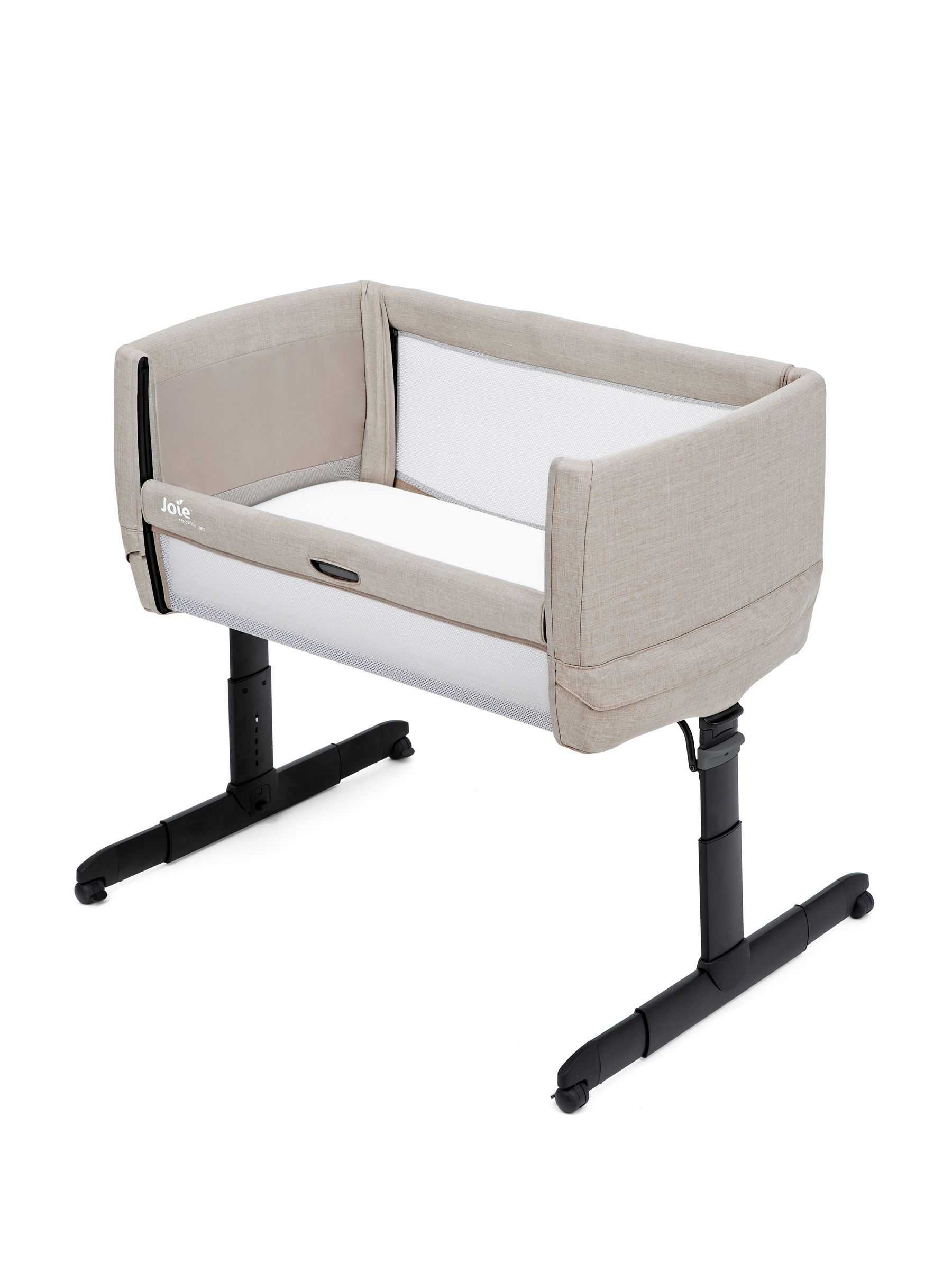Joie Grey Clay Roomie Go Bedside Crib - Image 4 of 9