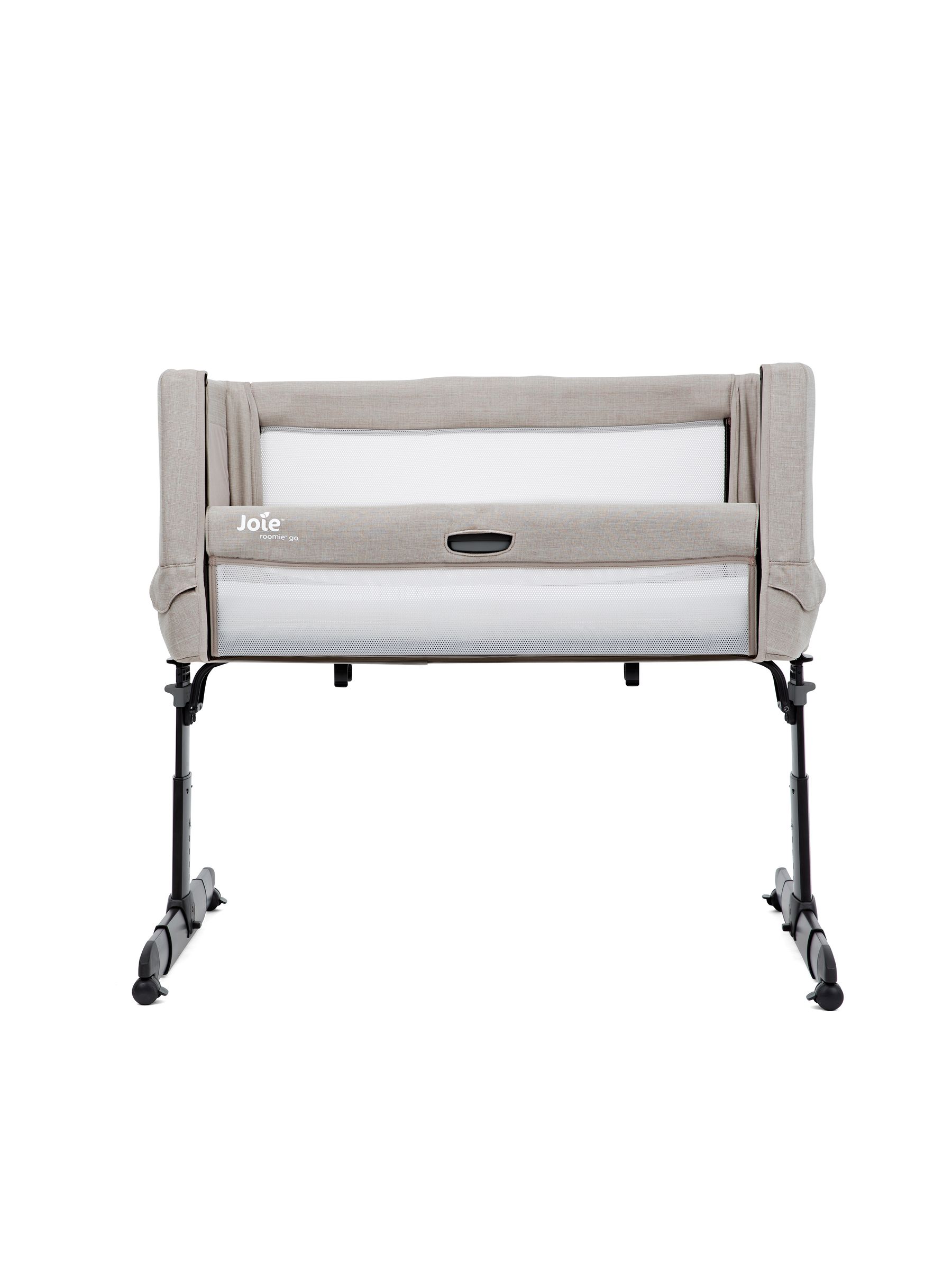 Joie Grey Clay Roomie Go Bedside Crib - Image 7 of 9