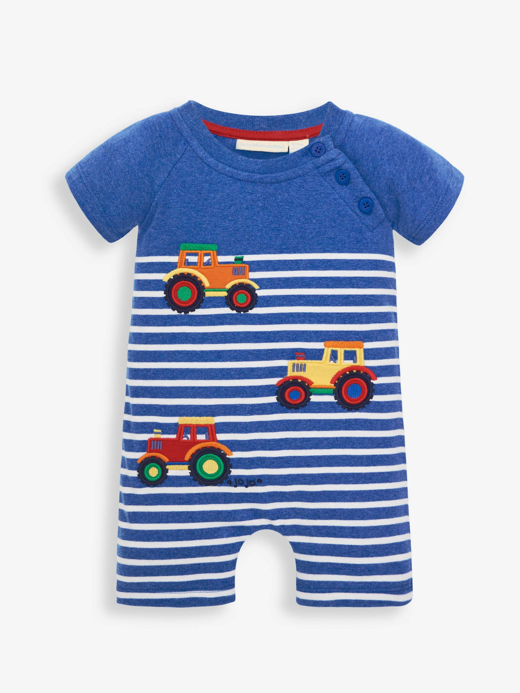 Cobalt Cobalt Tractor Baby Romper - Image 1 of 2