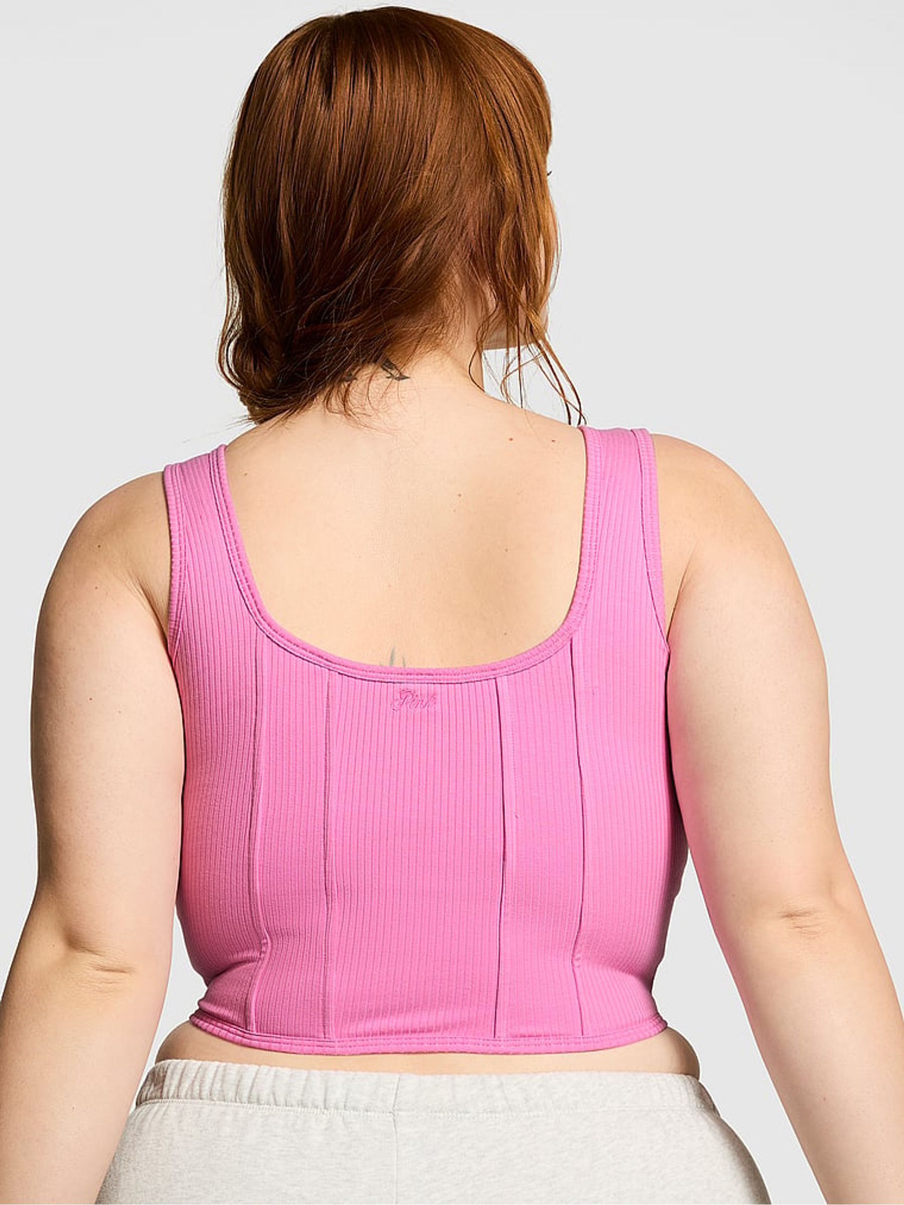Fuchsia Pink Corset Bralette - Image 2 of 3