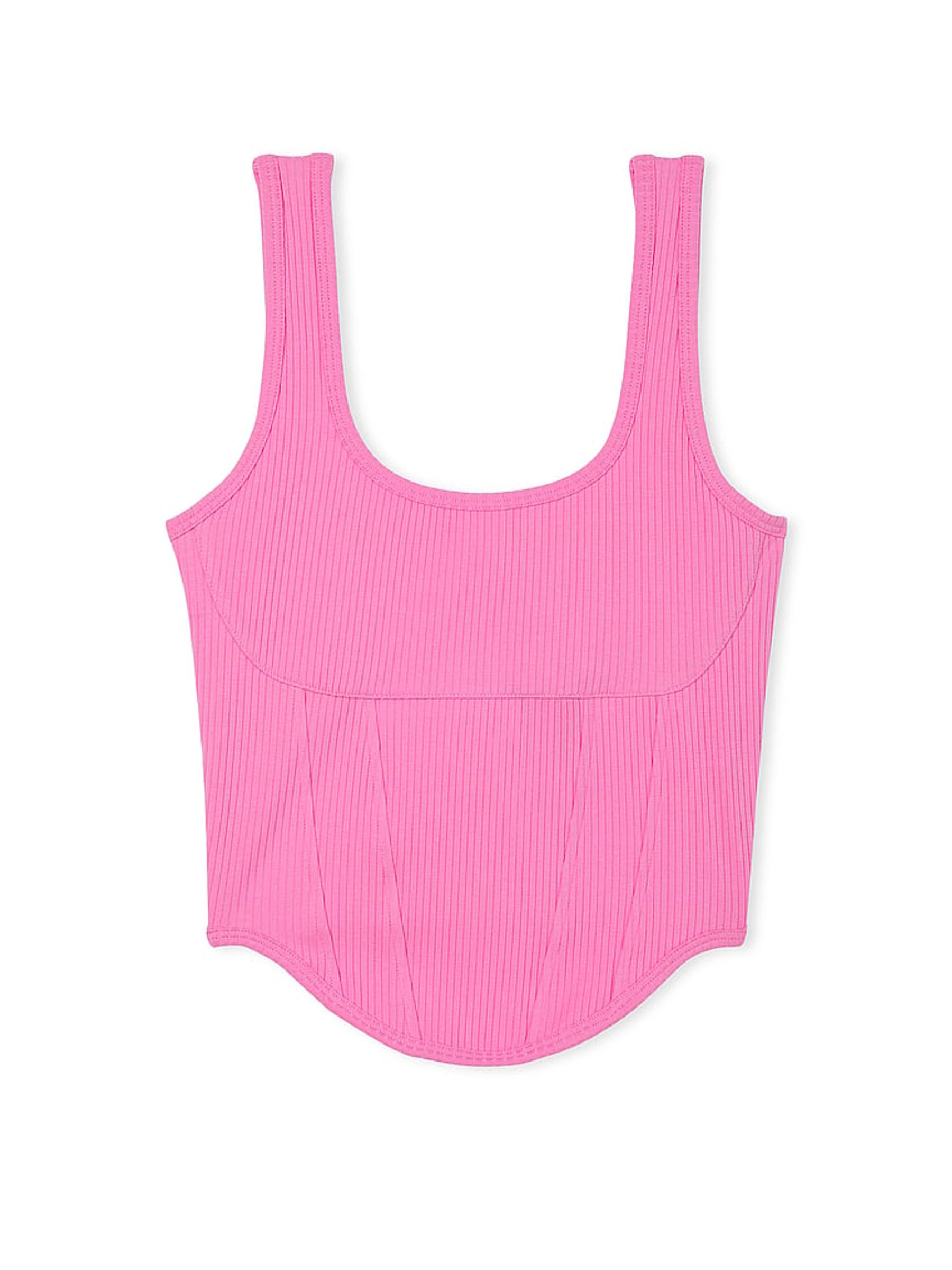 Fuchsia Pink Corset Bralette - Image 3 of 3