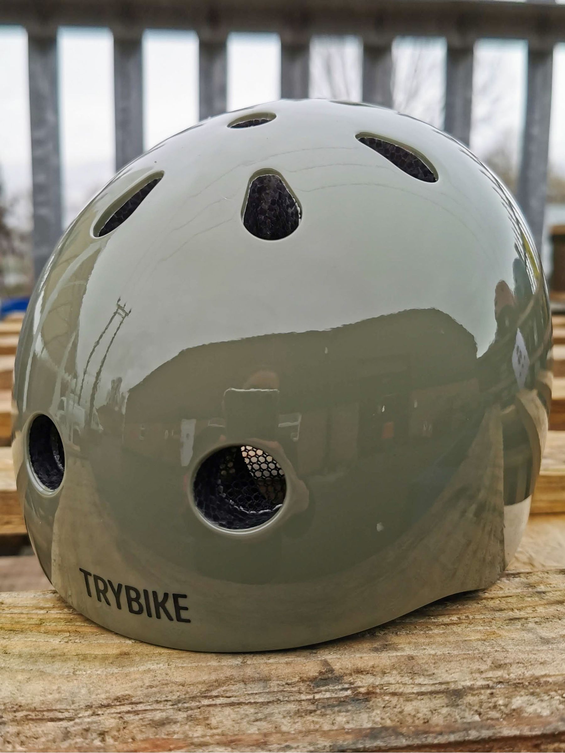 Green Trybike CoConuts Green Helmet - Small - Image 3 of 3