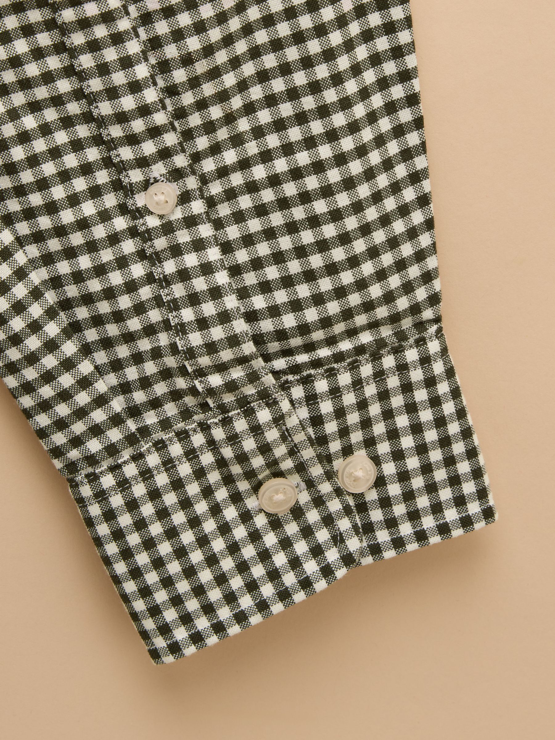 Green Gingham Check Shirt - Image 3 of 3