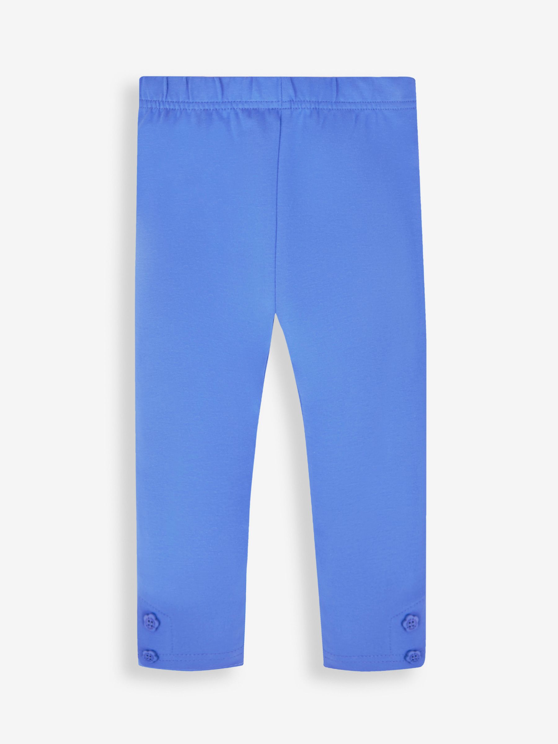 Navy Blue Dino & Cobalt Blue Girls' 2-Pack Leggings - Image 3 of 5