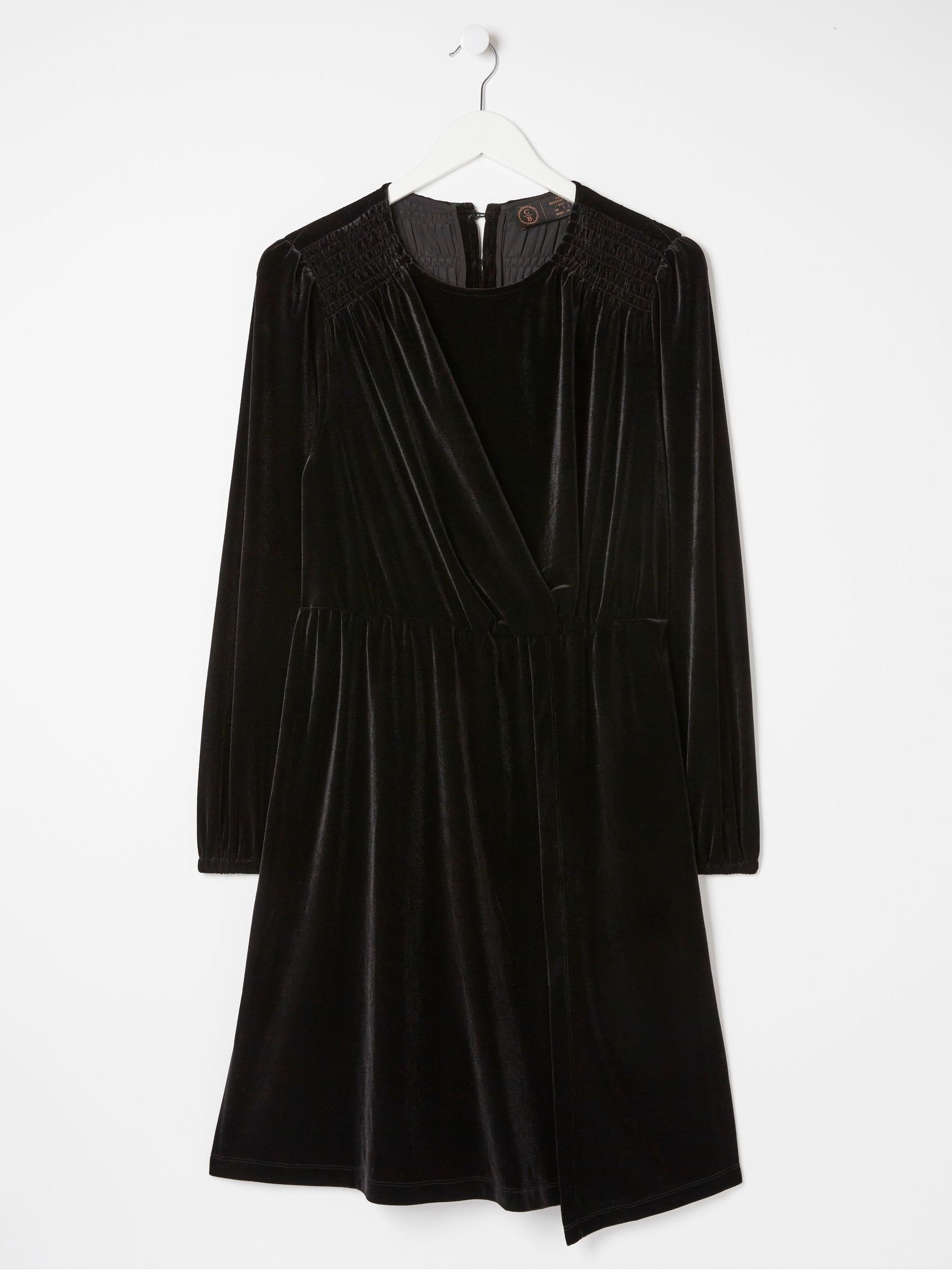 Black Annie Velvet Dress - Image 6 of 6