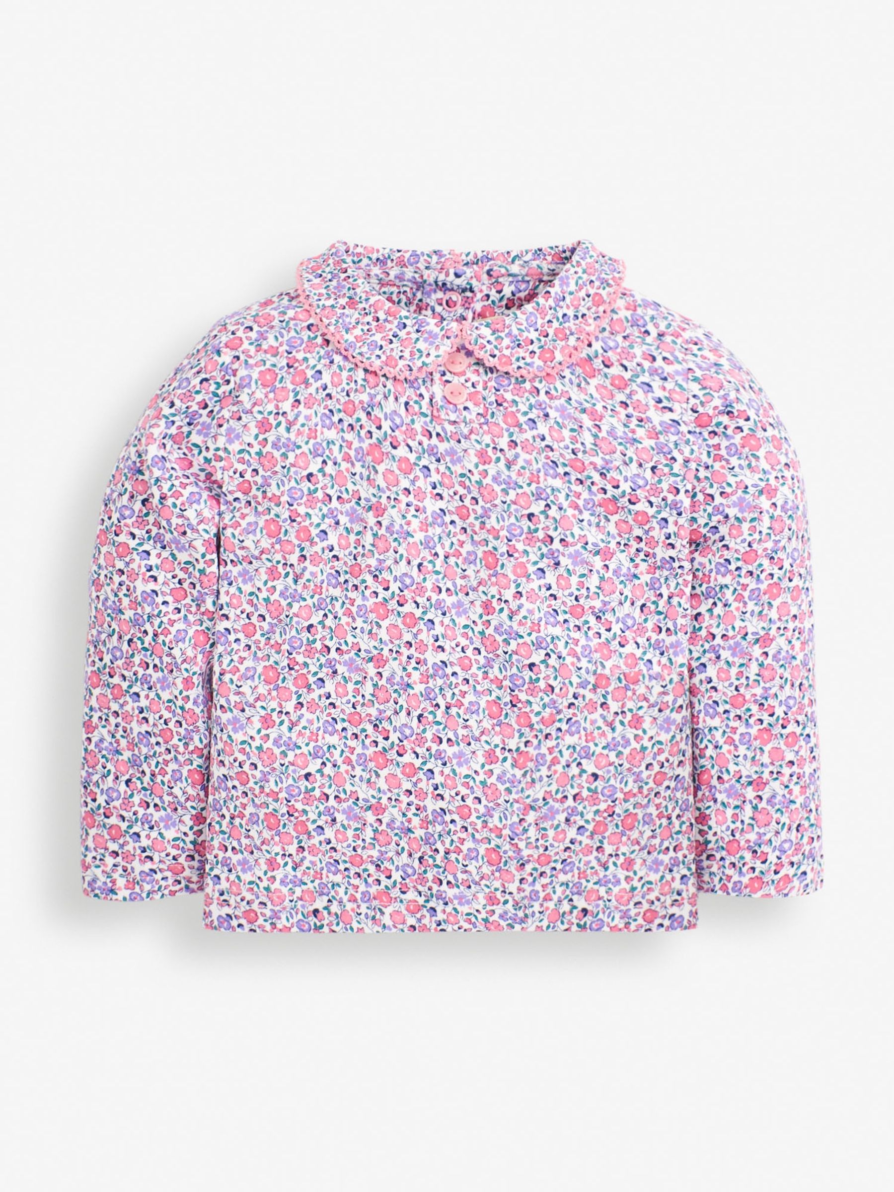 Pastel Ditsy Girls' Ditsy Peter Pan Top - Image 1 of 2