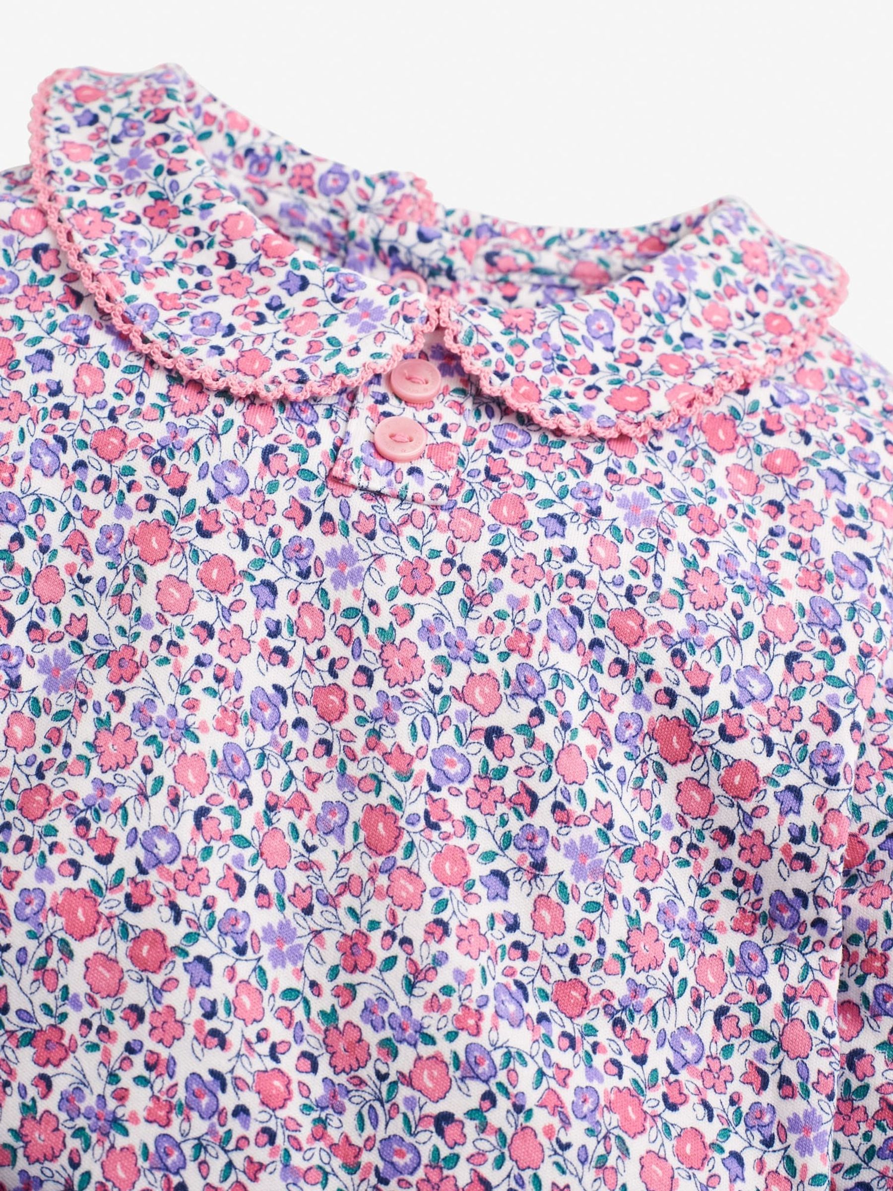 Pastel Ditsy Girls' Ditsy Peter Pan Top - Image 2 of 2